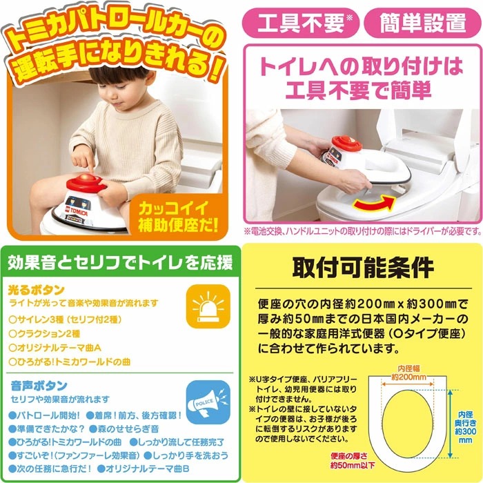 TOMICA 警車說話輔助廁板 - 04260259