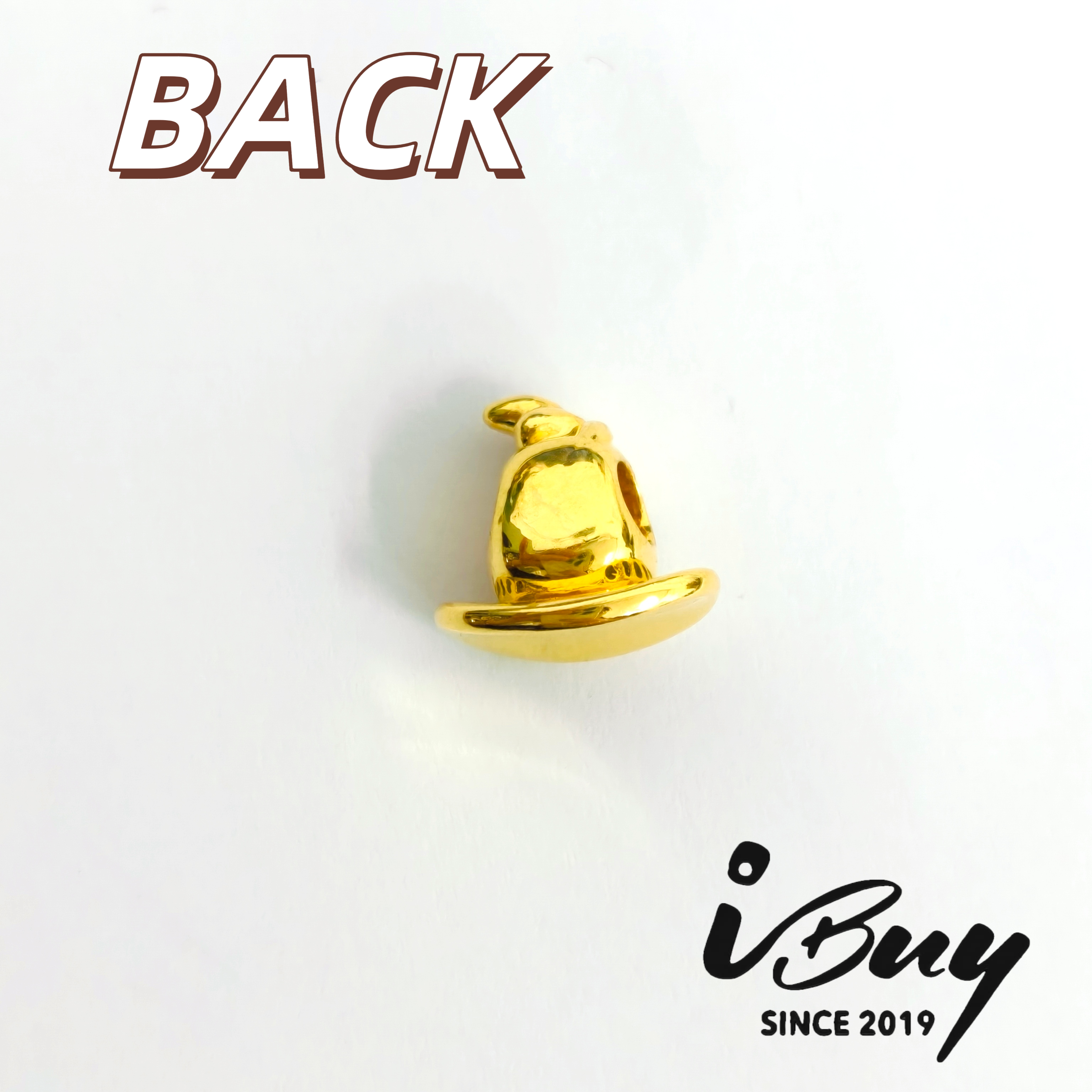 916 HARD GOLD MAGIC HAT CHARM BEAD 916 硬金 魔法帽子串咀