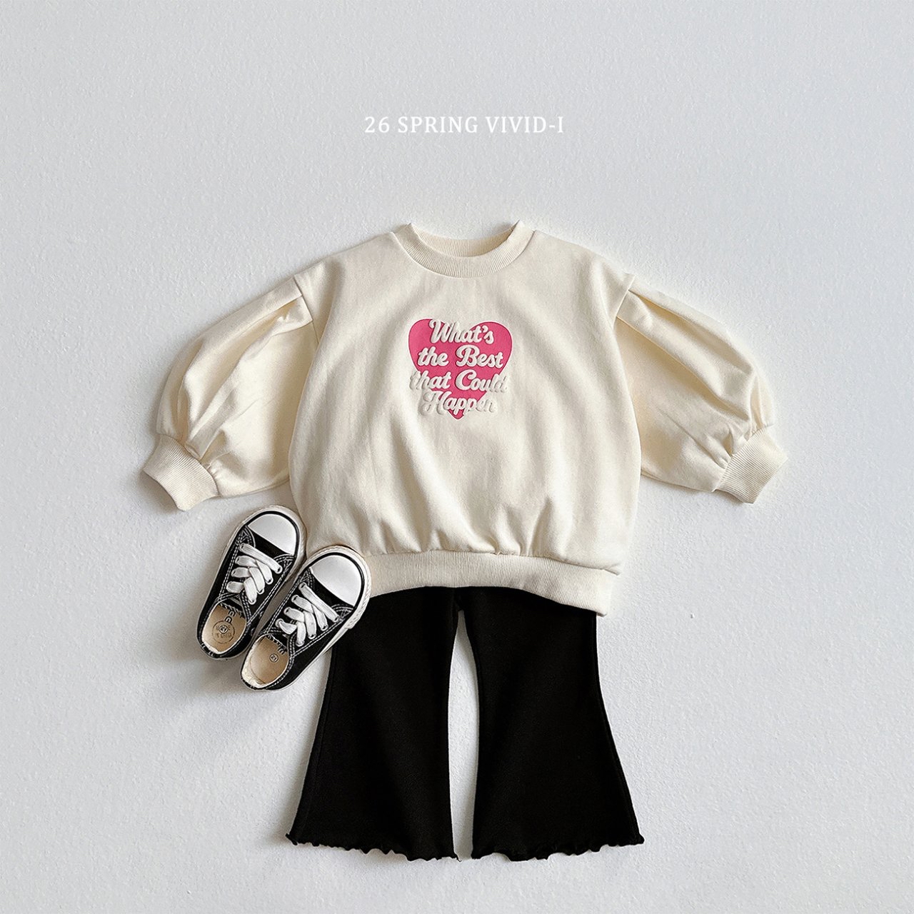 🌸預訂 韓國直送🌸🇰🇷VIVIDI四色純色毛圈花邊喇叭褲