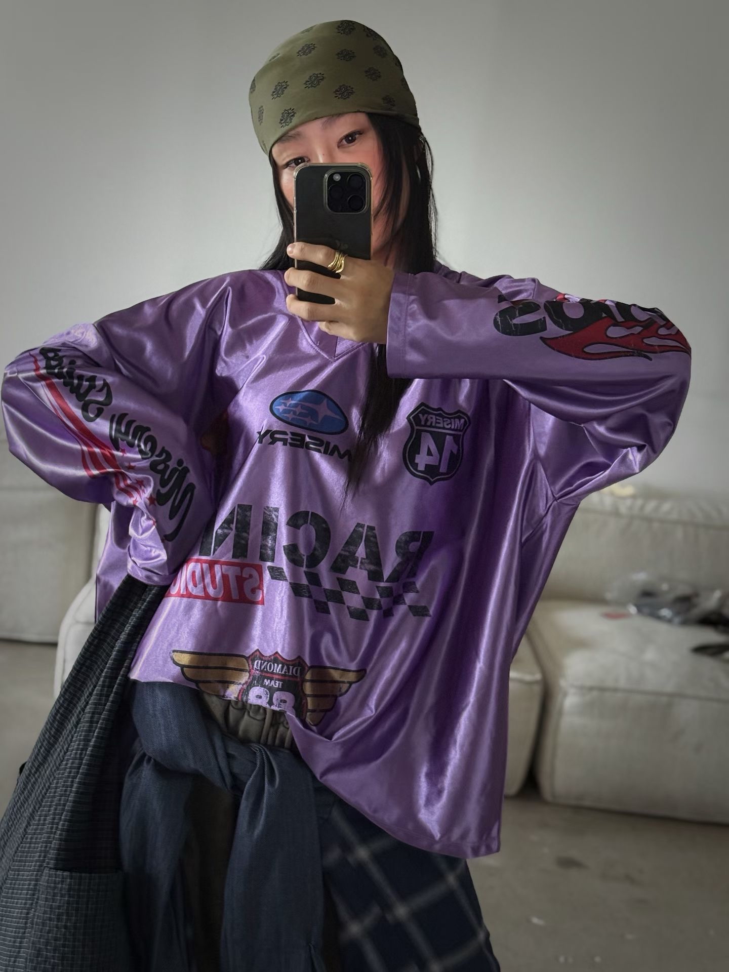 Racing car printed top