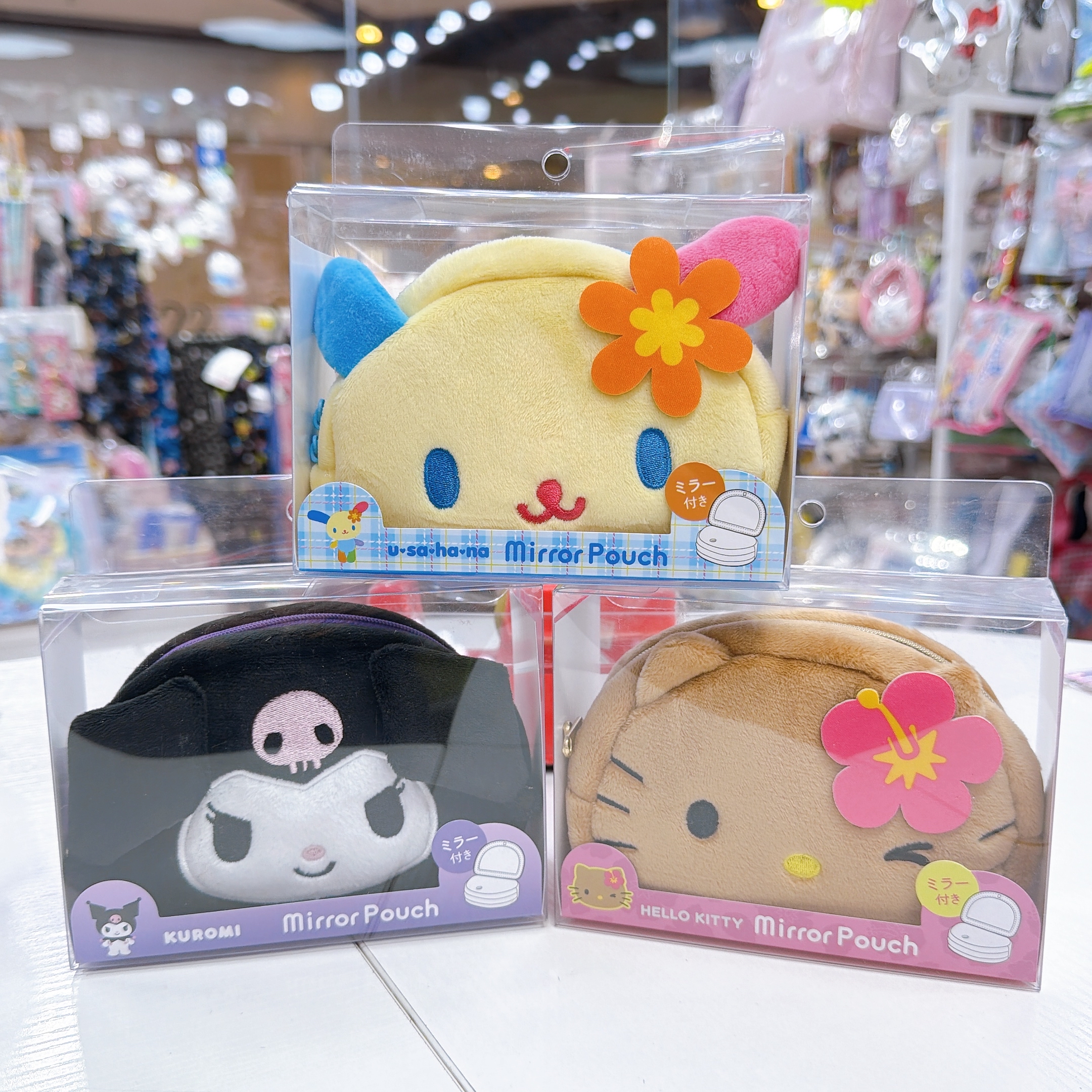 日本直送Sanrio Kuromi usahana kitty 化袋連鏡
