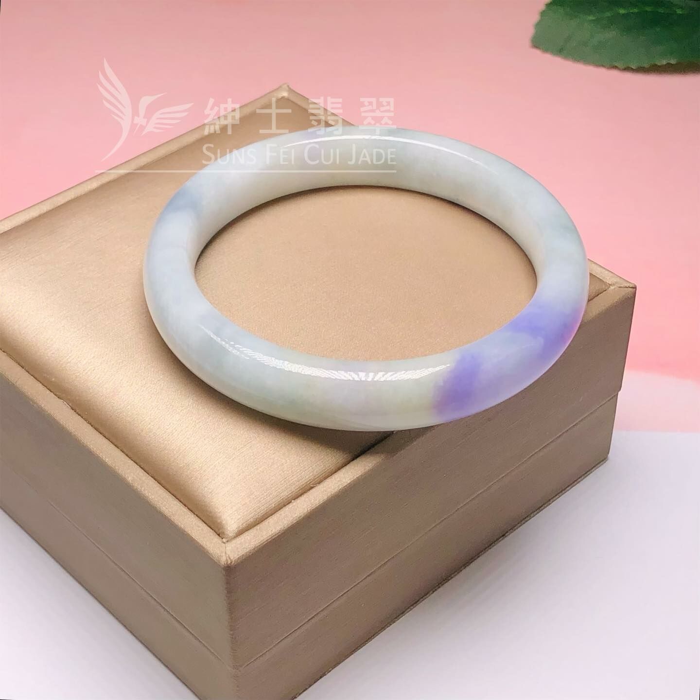 桃紅春福鐲55.7mm