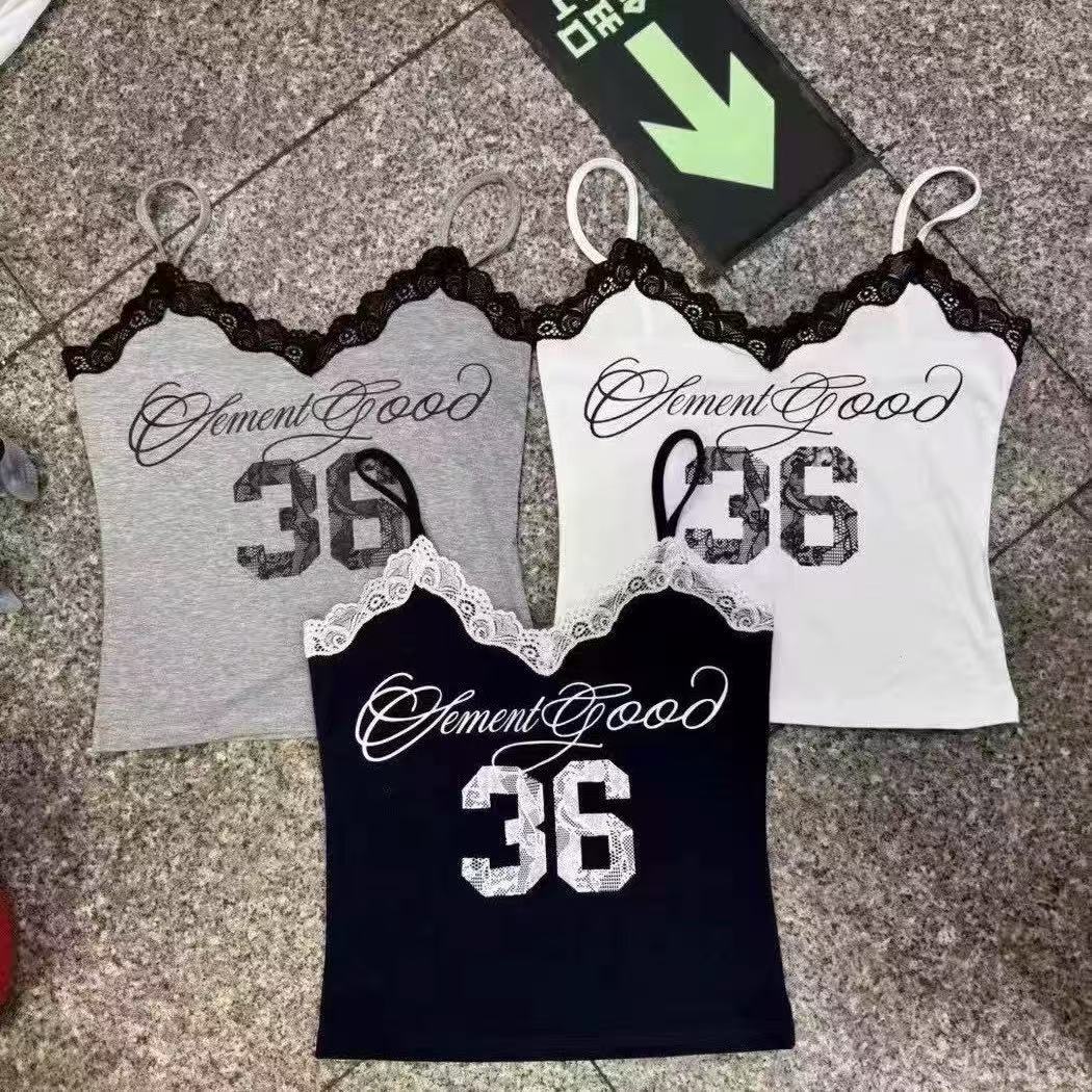 TP351球衣风印花吊带