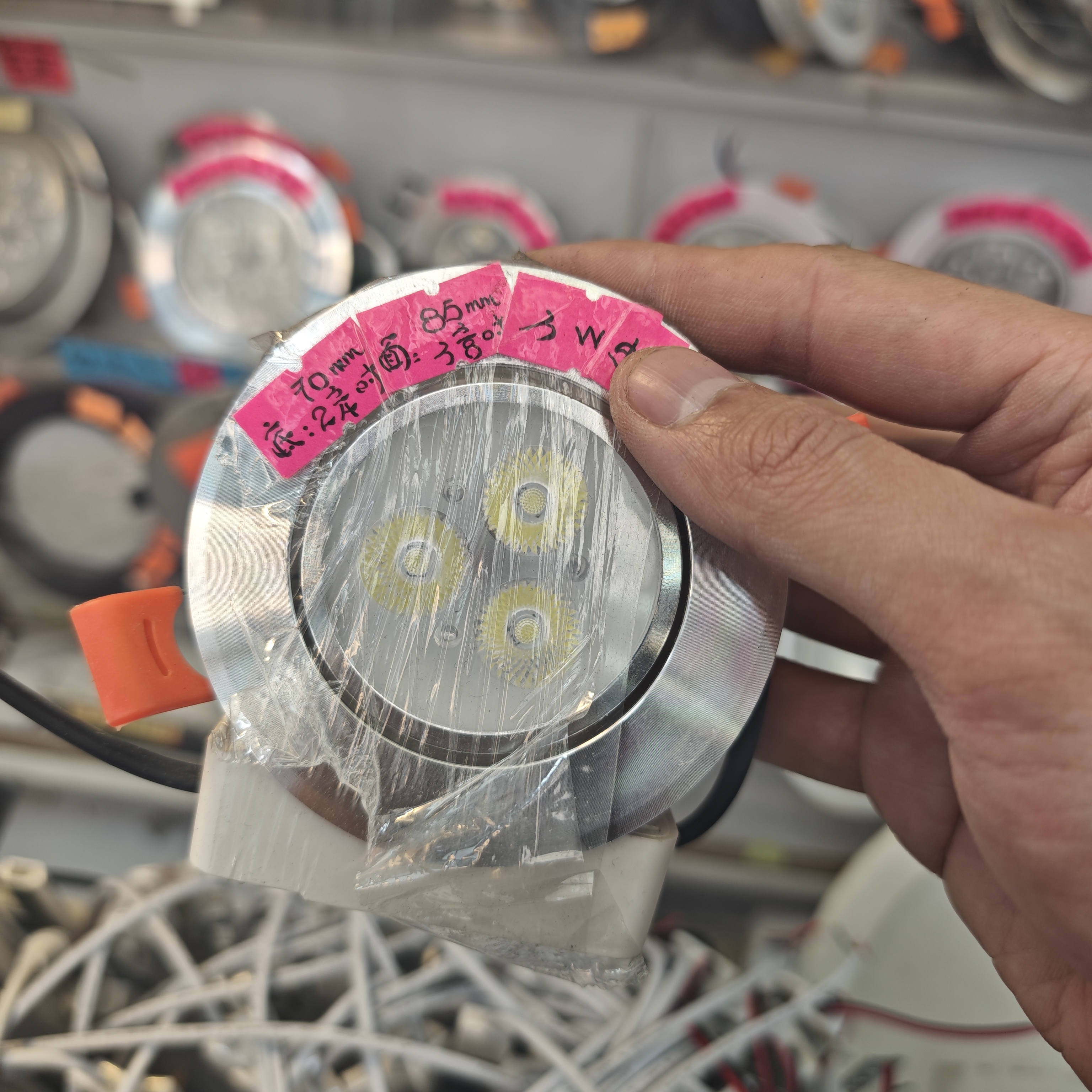 3W銀邊嵌入式射燈