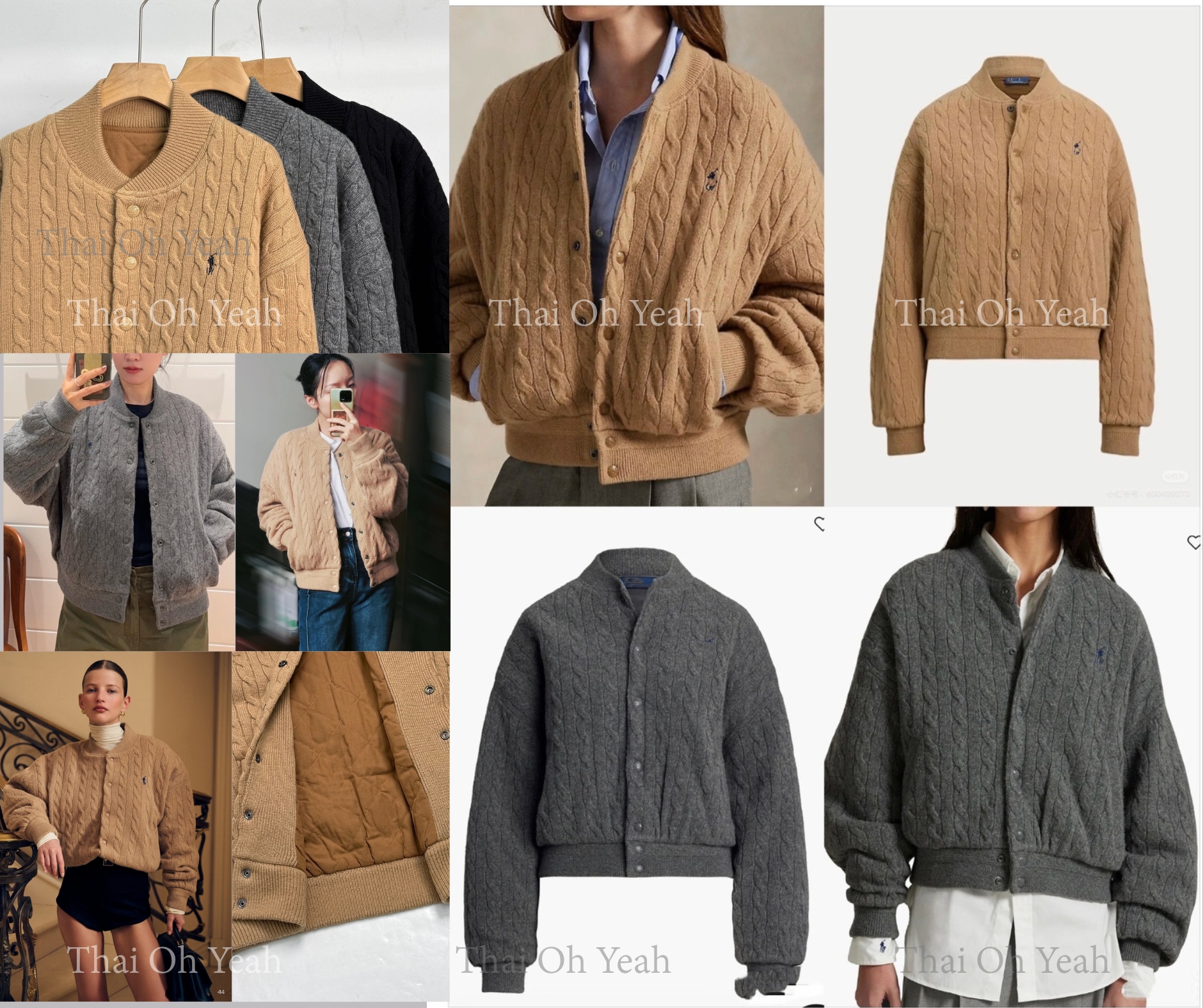 0301 RL Polo Cable-Knit Wool-Cashmere Jacket 3月底