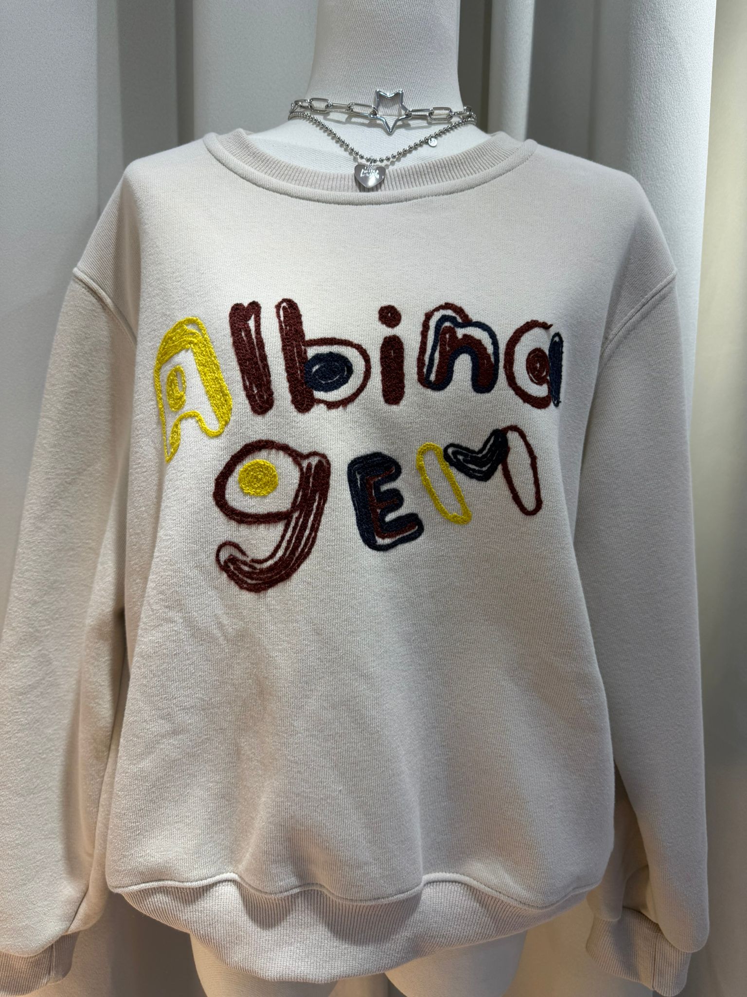 💥大特價💥高質刺繡字母圓領衛衣