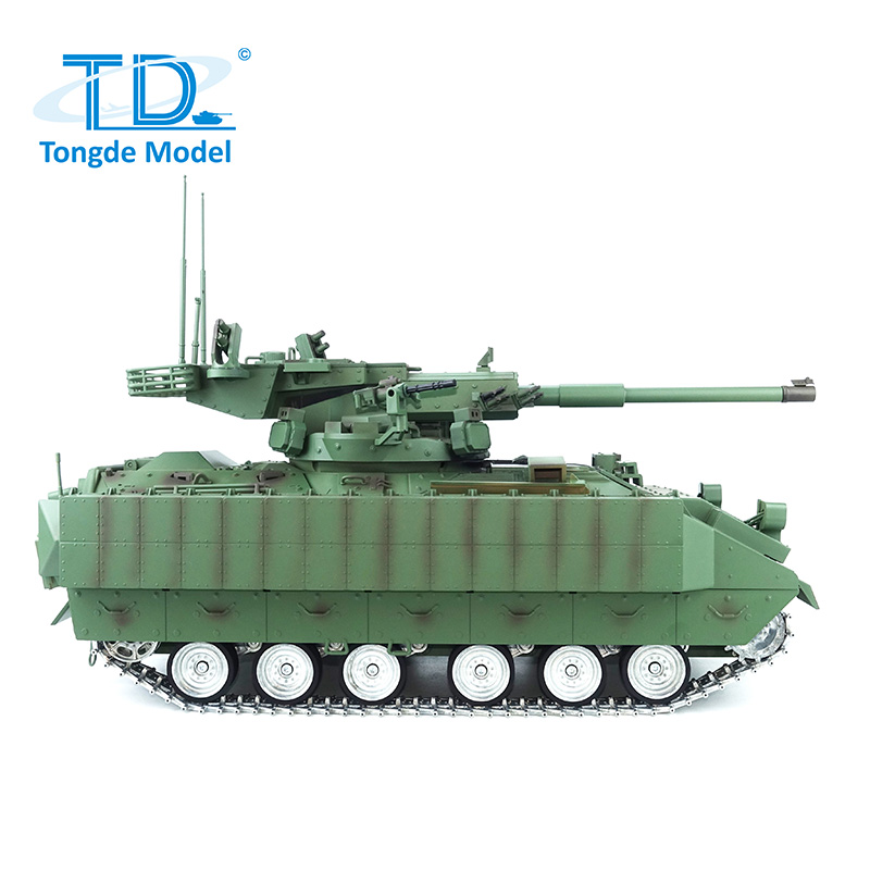 全新 通德 1:16 遙控 M 2128 布雷德利 105mm 火炮支援戰車 | 遙控坦克| 3.0版 | 金屬升級版本 | 紅外線對戰 | 伸縮炮管