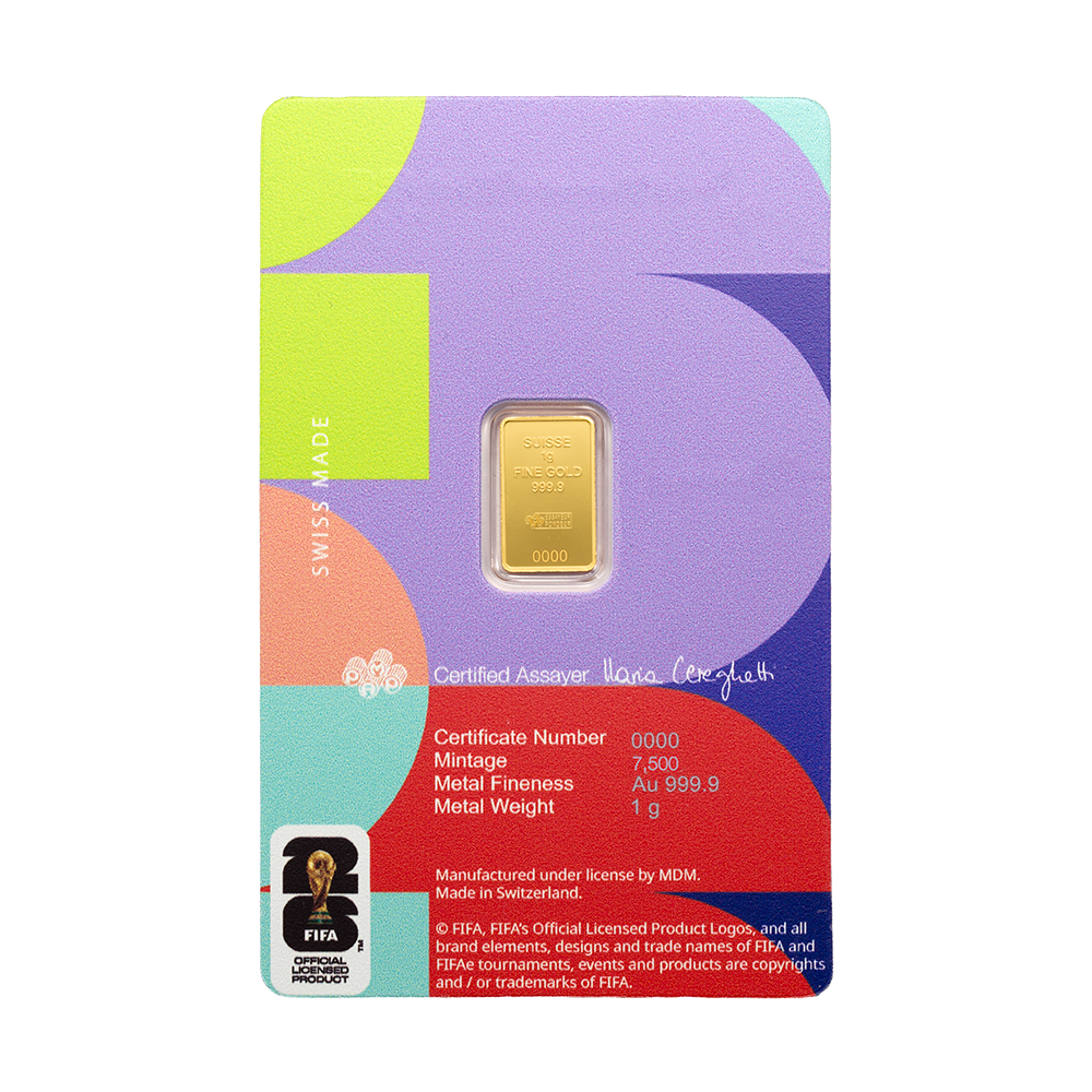 [1 gram] FIFA Limited Edition Gold Bar (999.9) PG080