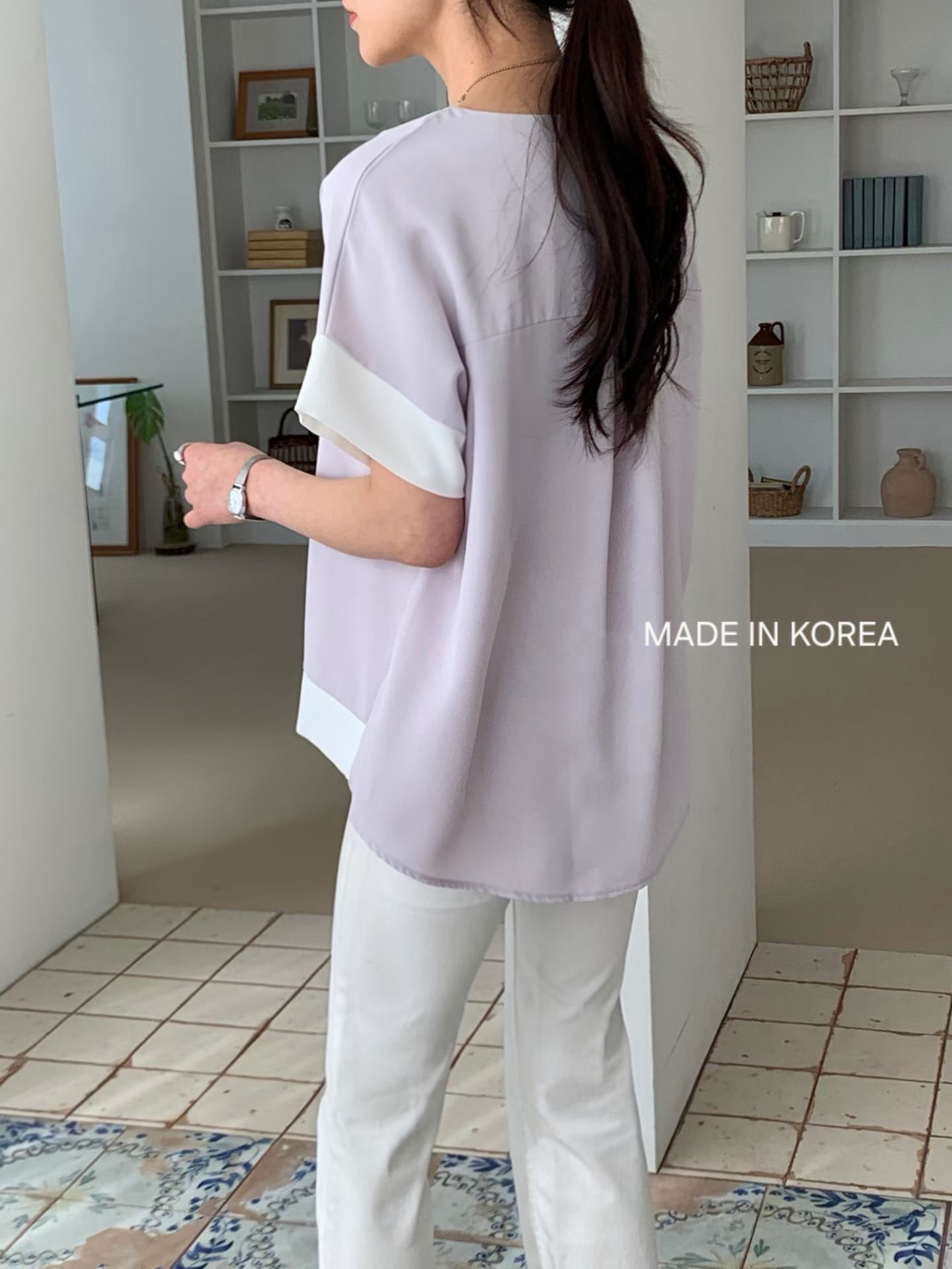 G6184 韓國🇰🇷靚料拼邊top