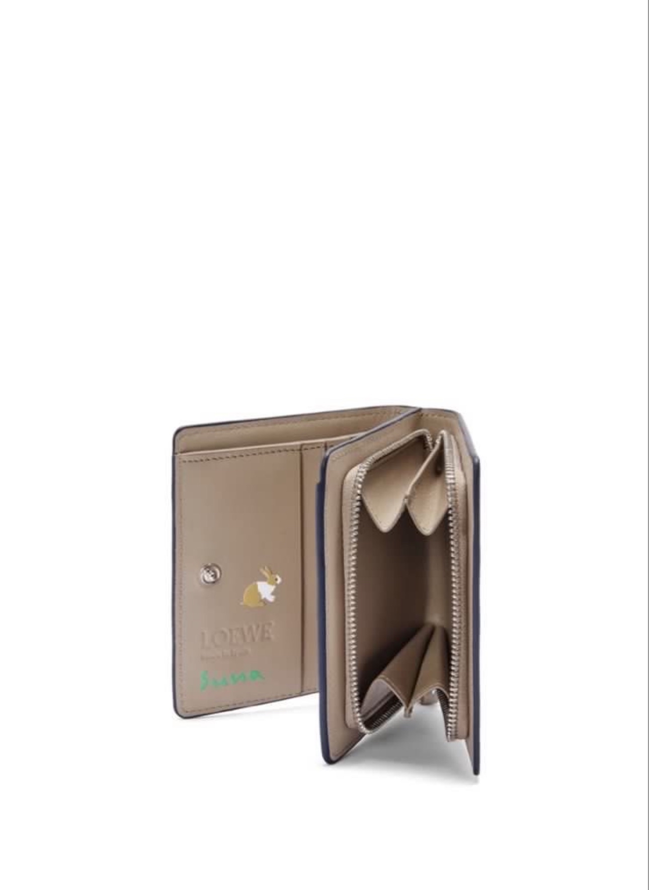 Loewe 兔子月亮短夾