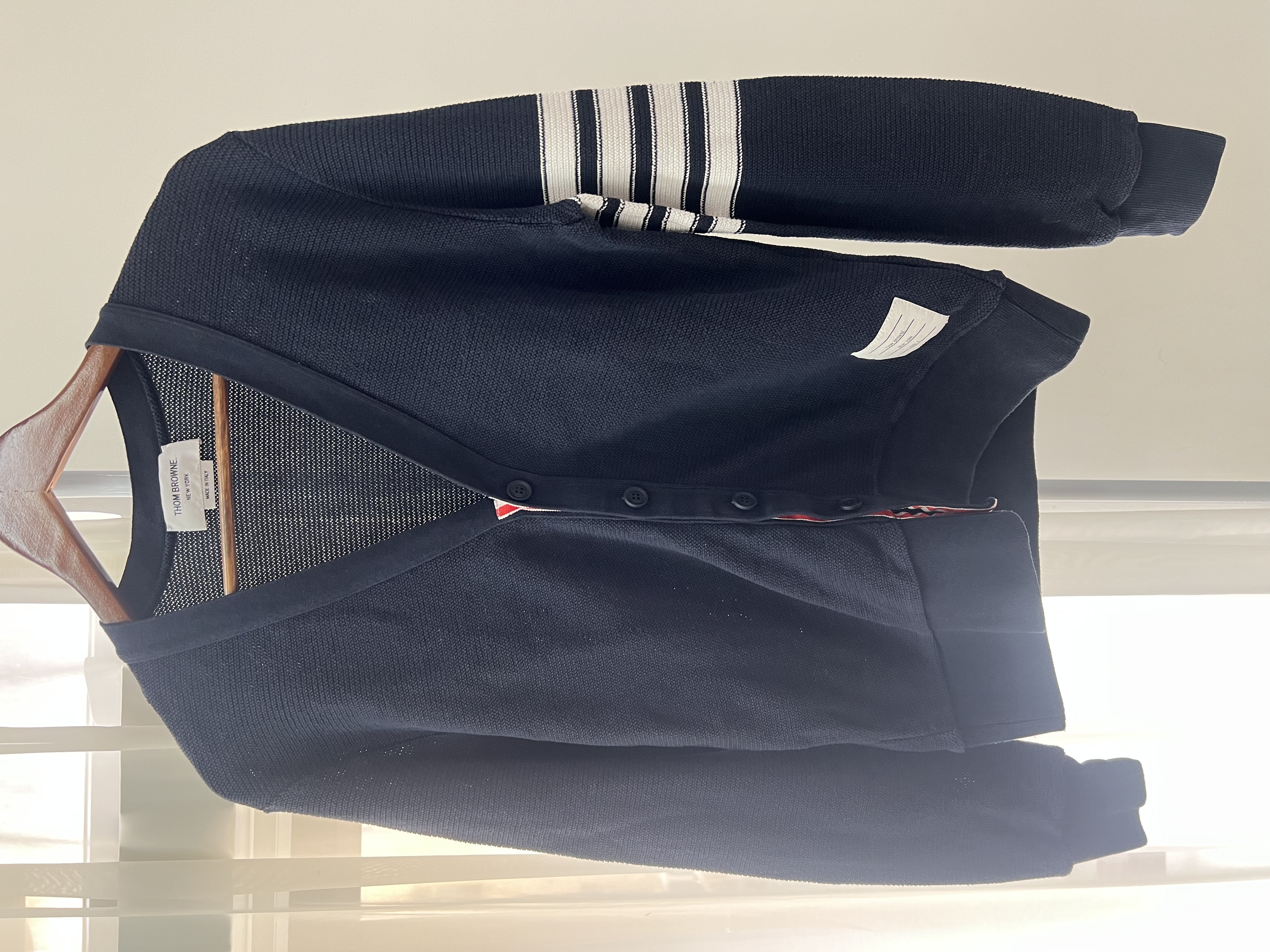 Pre-owned Thom Browne 4-Bar crew-neck loopback/ Product Code: 26050801