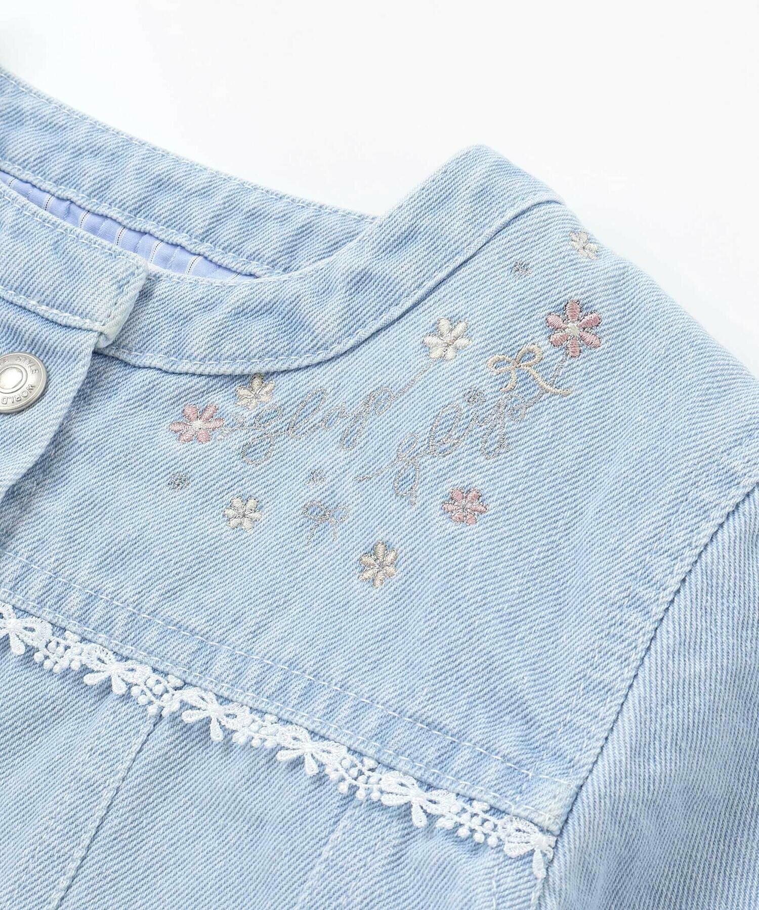 🆕【⭐訂購⭐】🌀 🇯🇵 日本直送 緞帶刺繡 蕾絲飾邊 短身牛仔褸［2款選］🌀 [ELEA-0111][260612]