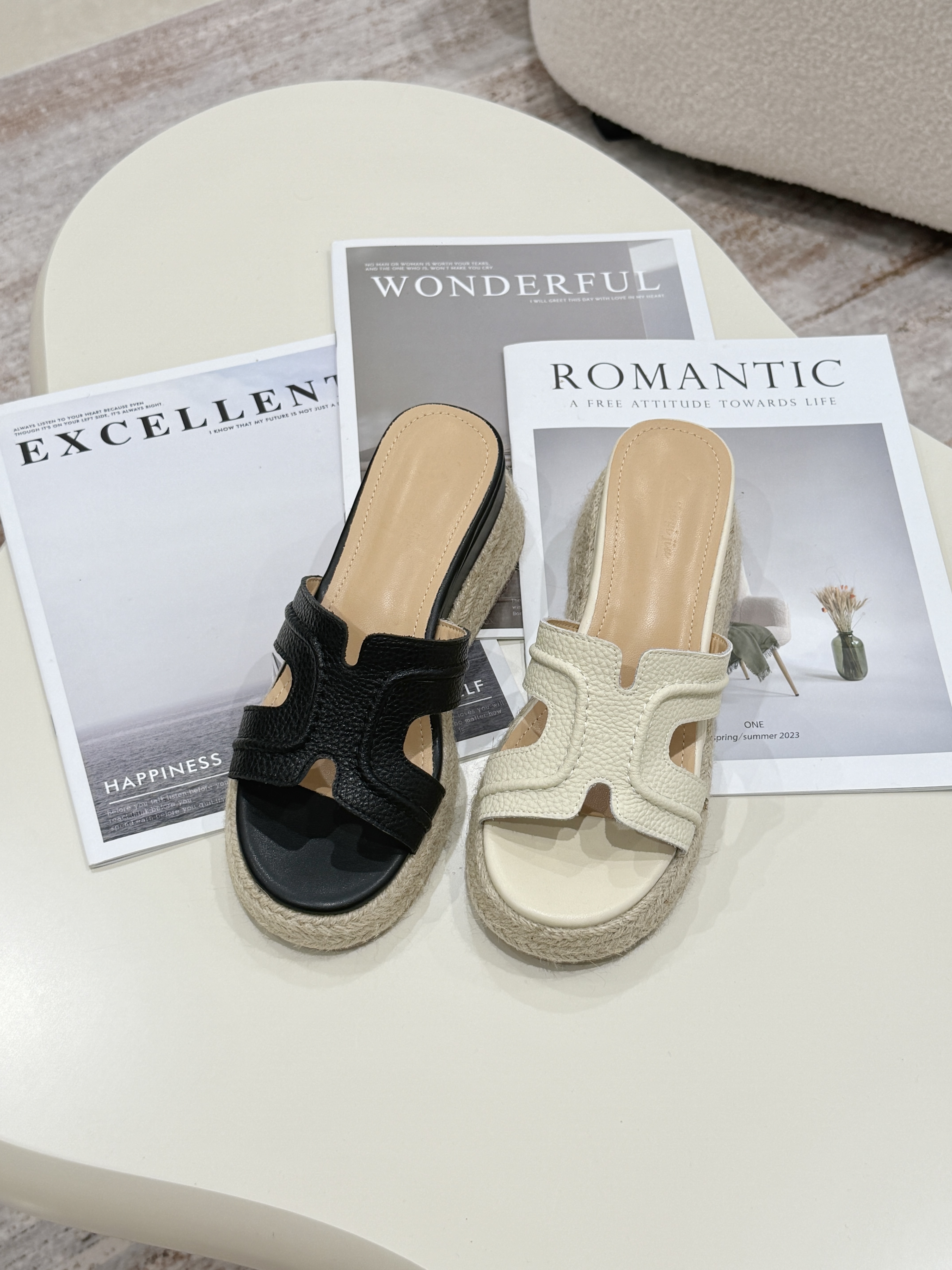 TA59 高级感真皮H厚底鞋