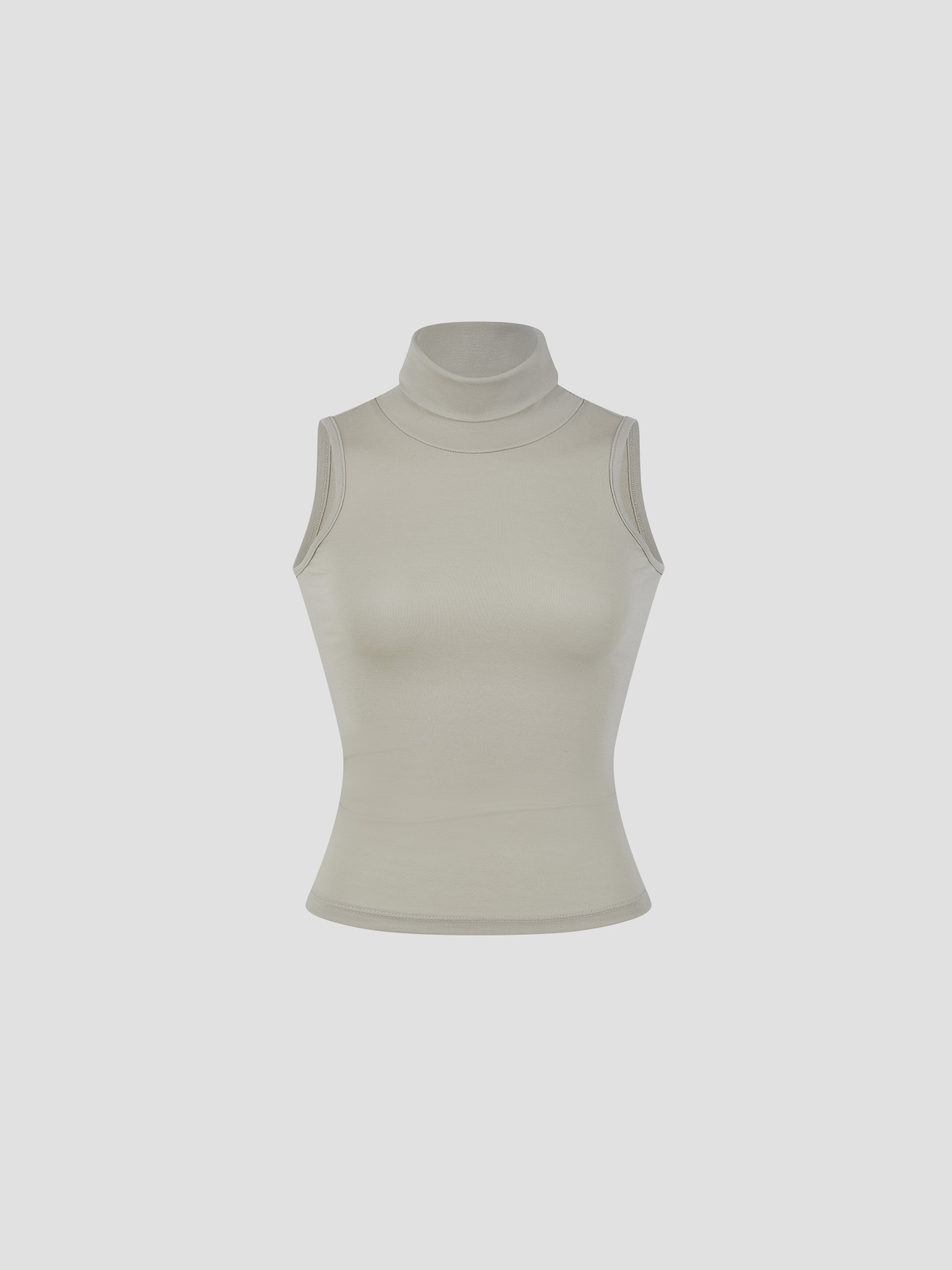 【秋冬高領薄背心】預購_Satva Turtle-Neck Sleeveless by Conch