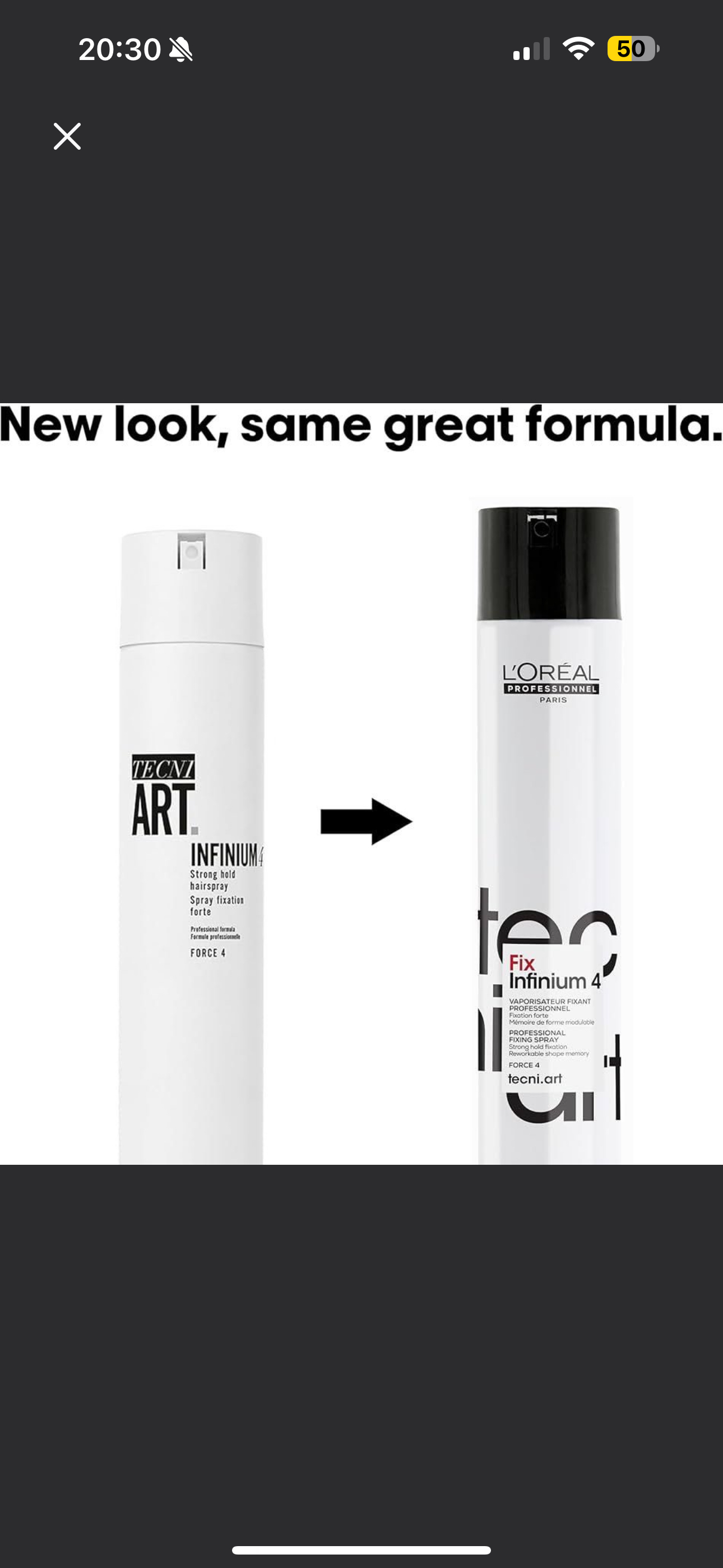 L'Oréal Professionnel TECNI.ART Infinium #4 強力定型噴髮膠 289g / 12.2oz