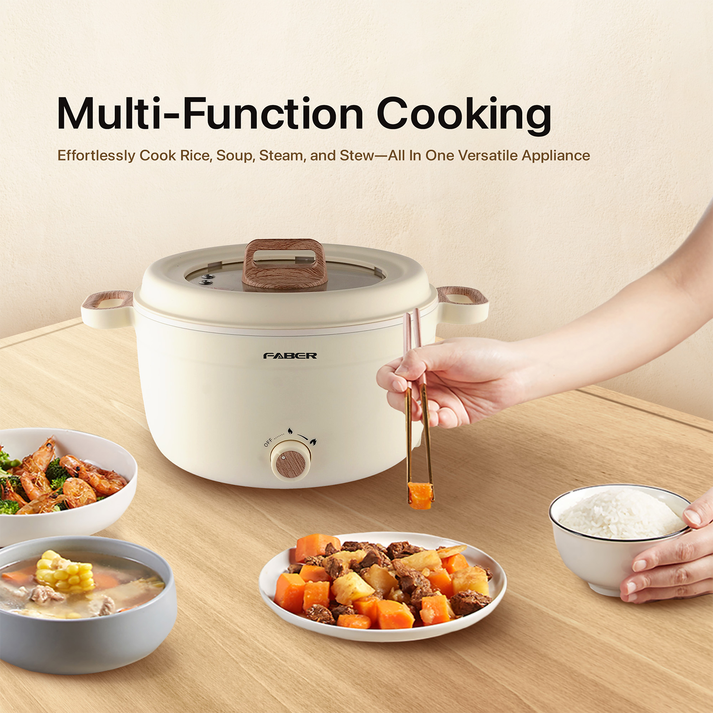 Faber 4.0L Pine-S Multi Cooker FMC 3508WH