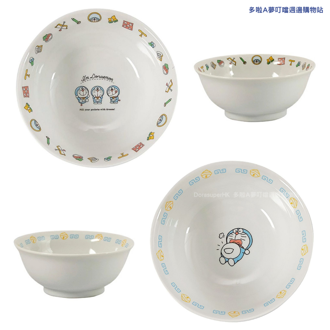  [訂購] 多啦A夢陶瓷碗 湯碗 拉麵碗 (日本製)
