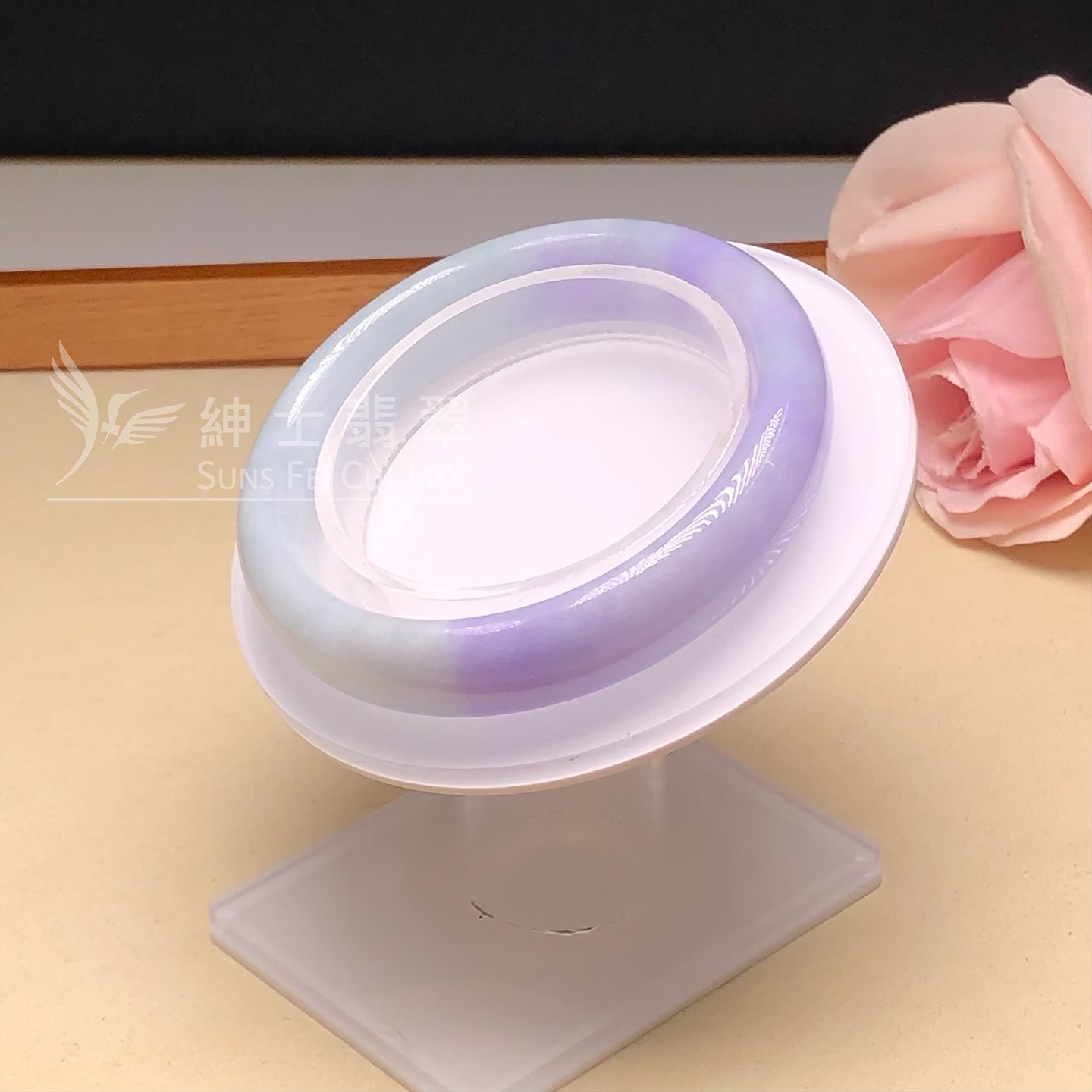 桃紅春福鐲53.2mm