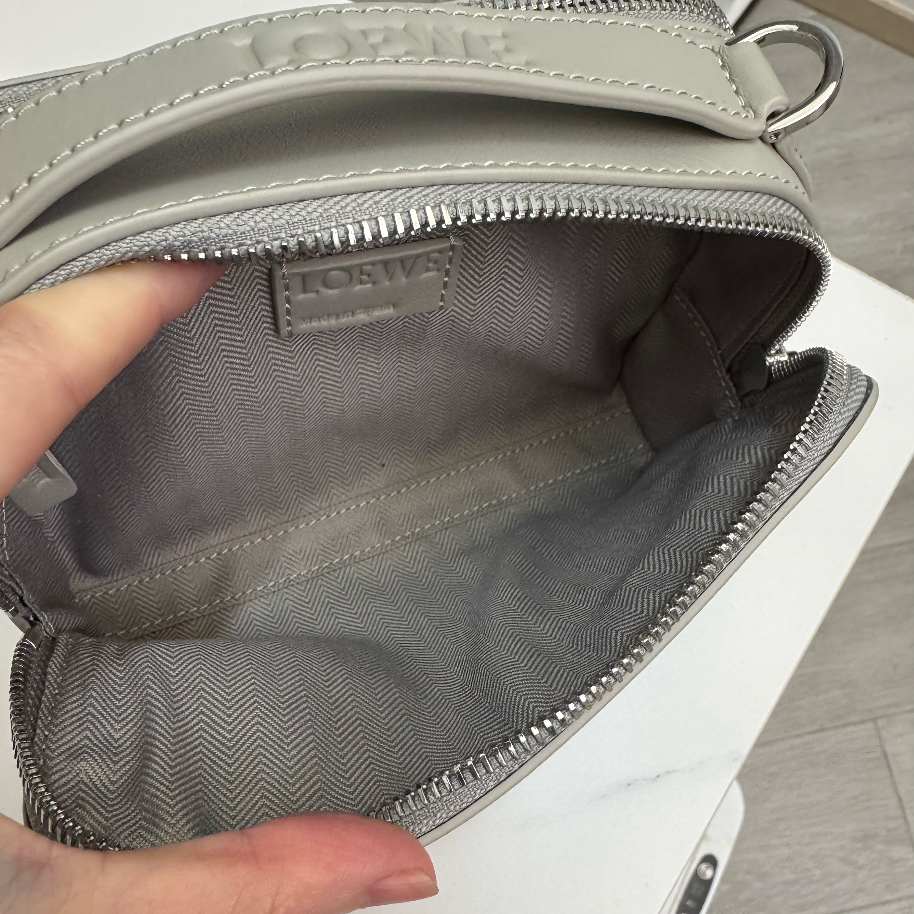 Unused Loewe Camera Bag- Grey