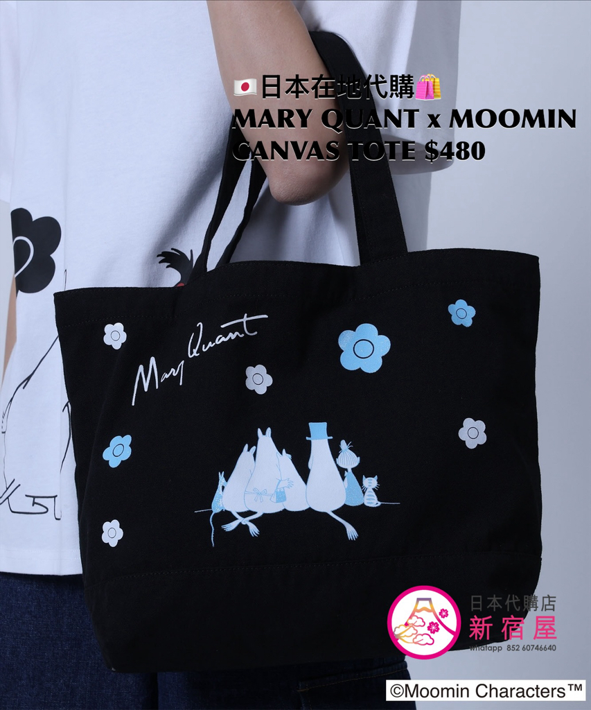 MARY QUANT x MOOMIN CANVAS TOTE