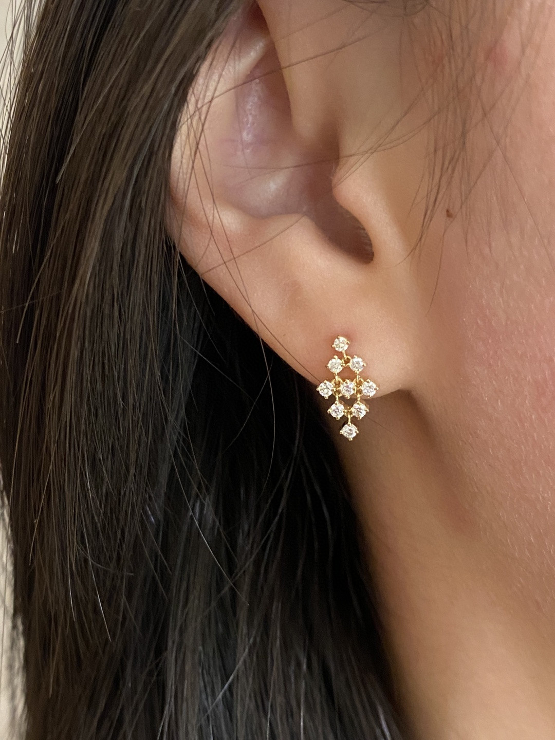 18K Diamond Earrings 