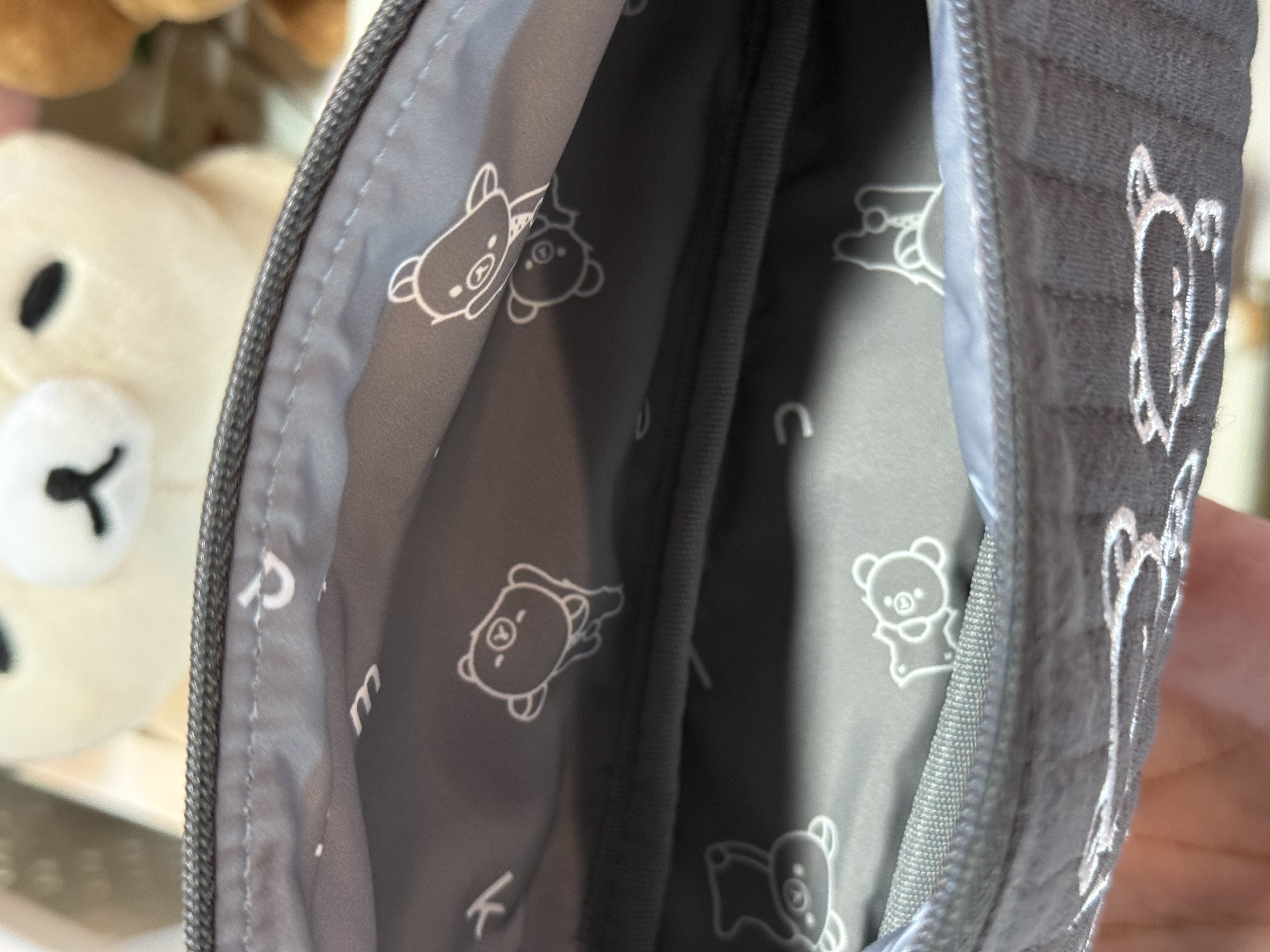 《現貨》全新Rilakkuma黑白造型筆袋