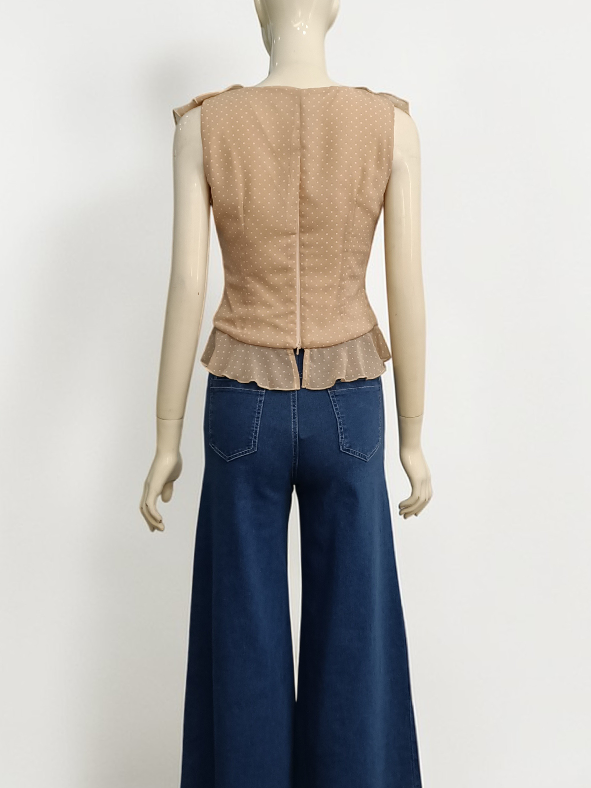 Roselle Ruffle Chiffon Top M161