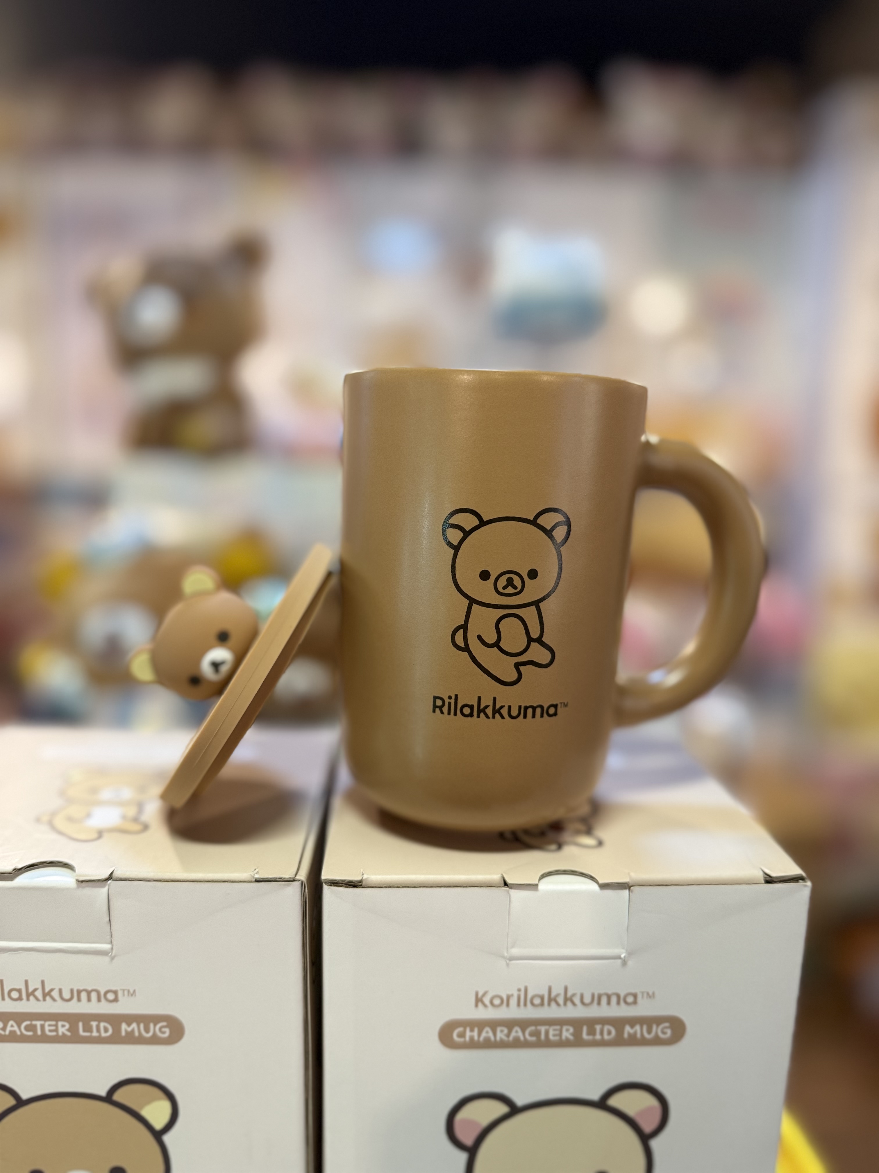 《現貨》全新韓國限定 Rilakkuma連蓋陶瓷杯