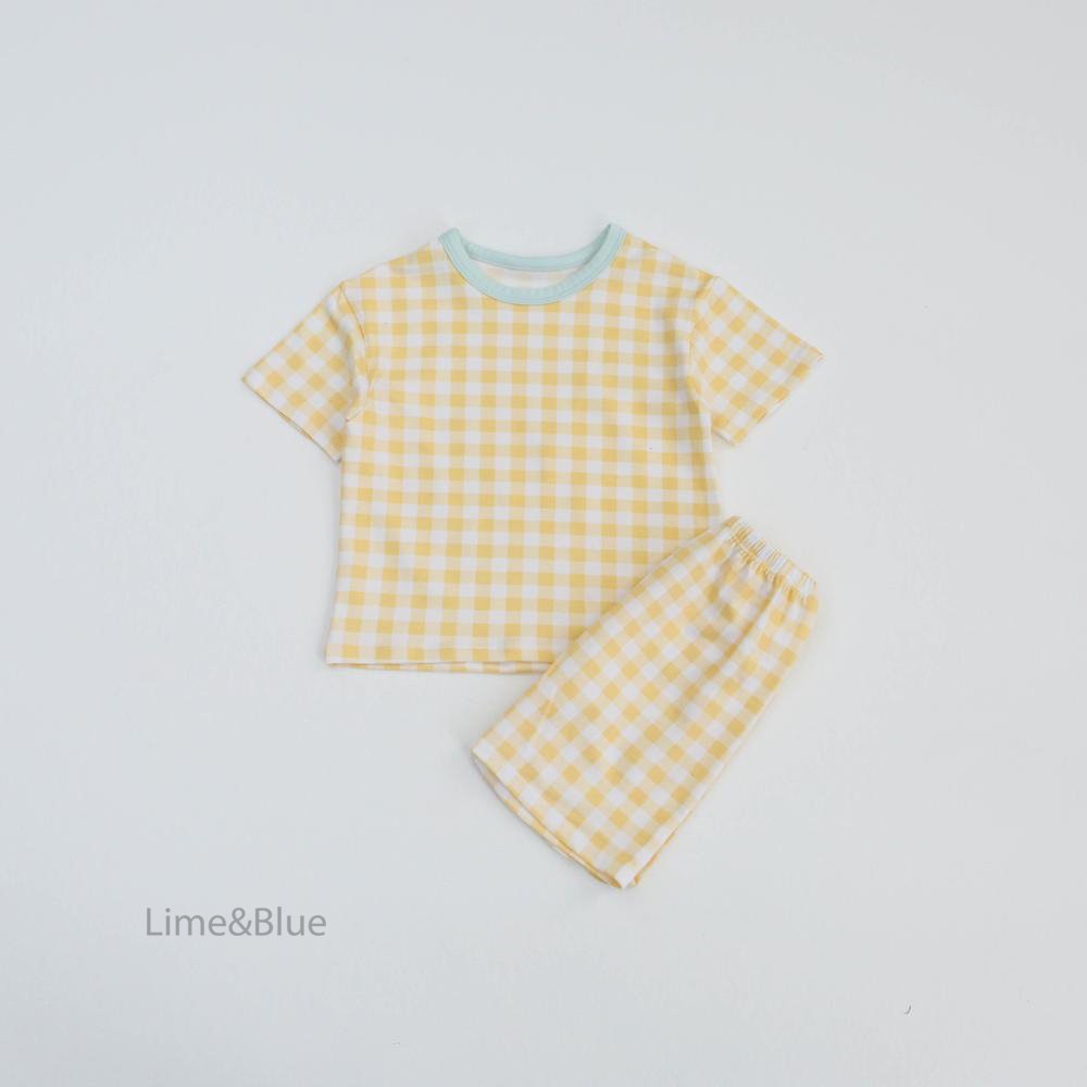Summer Cracker Check Short-Sleeve Set