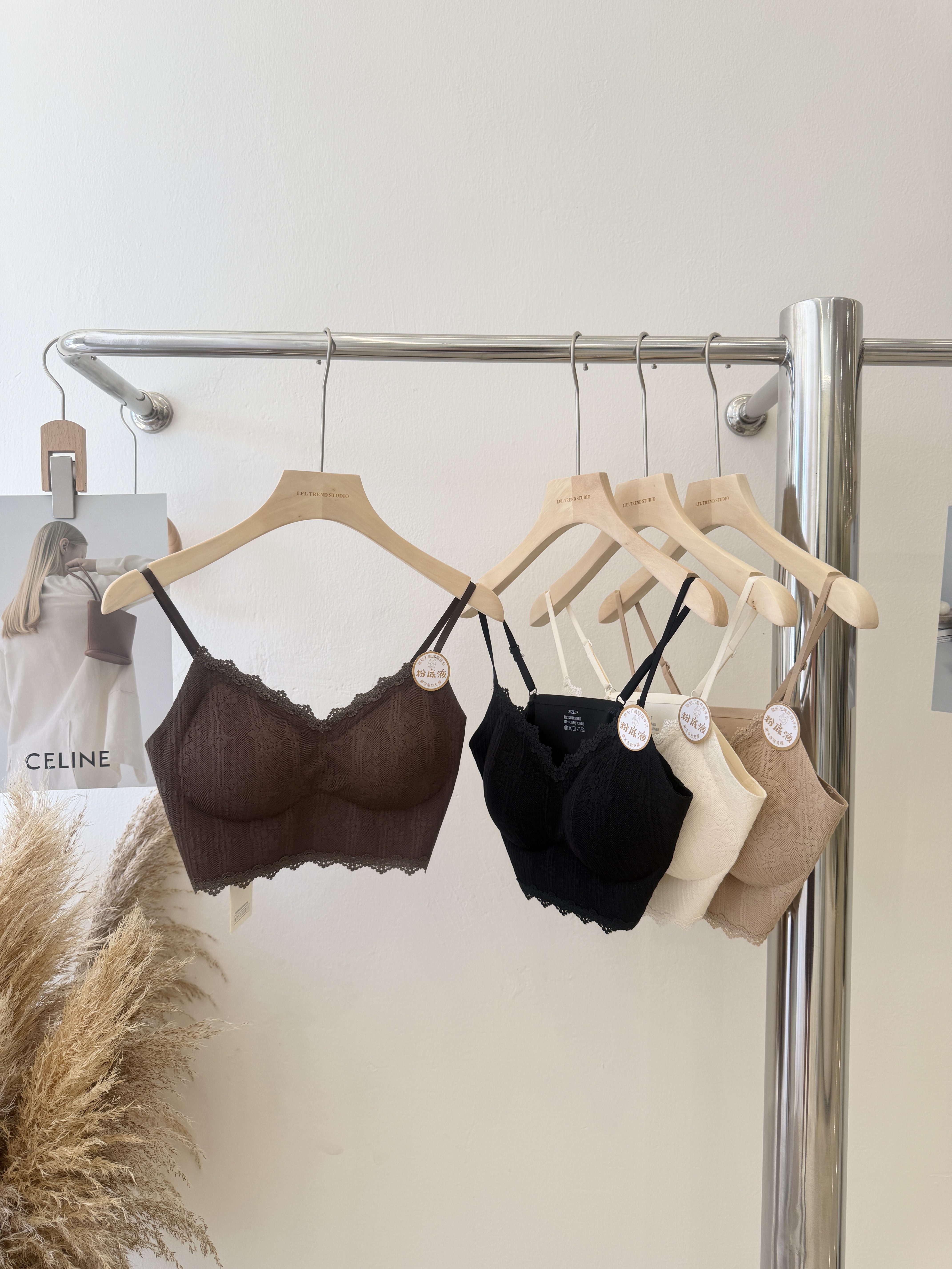 6393 蕾丝花边美背内衣