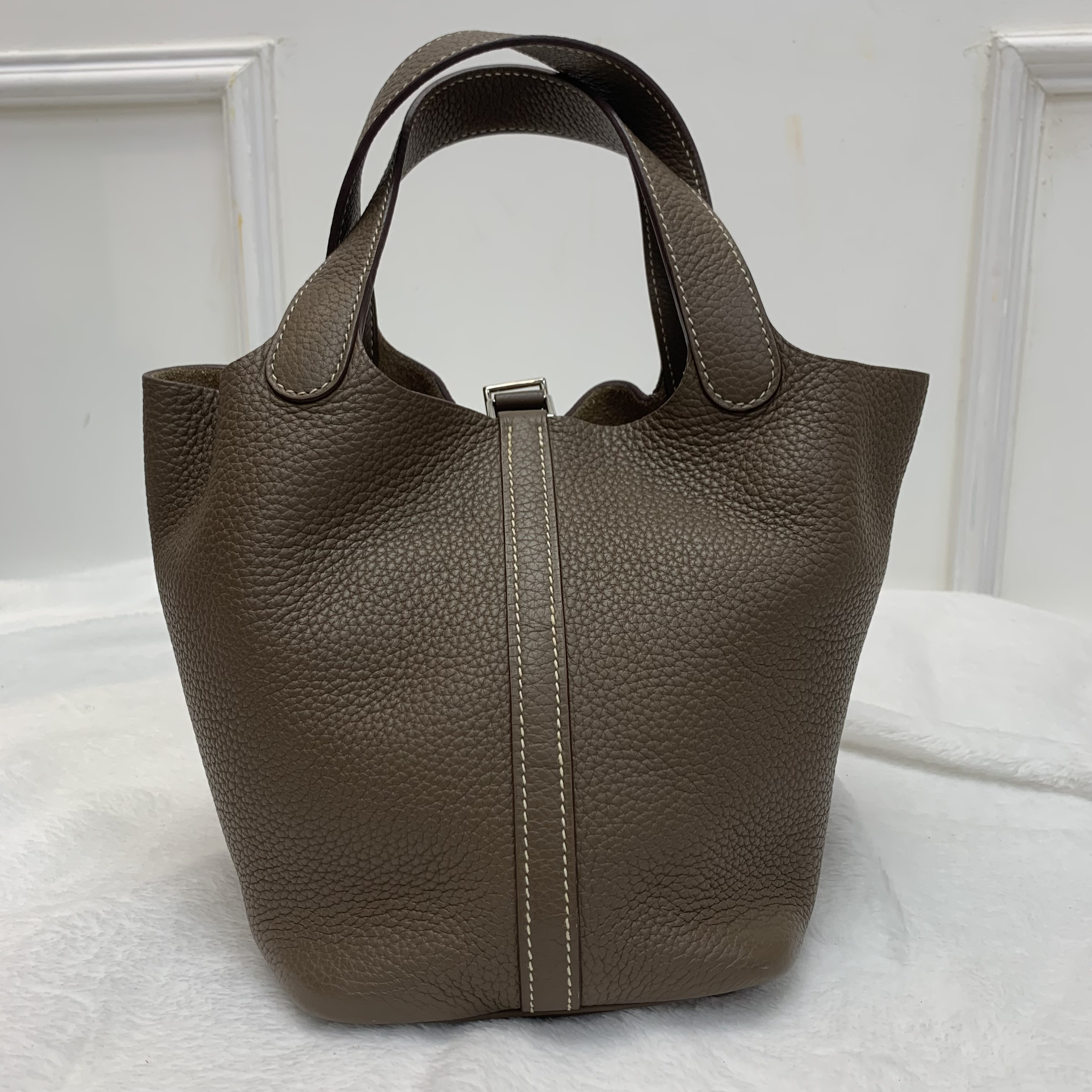 Hermes Picotin18 大象灰TC皮