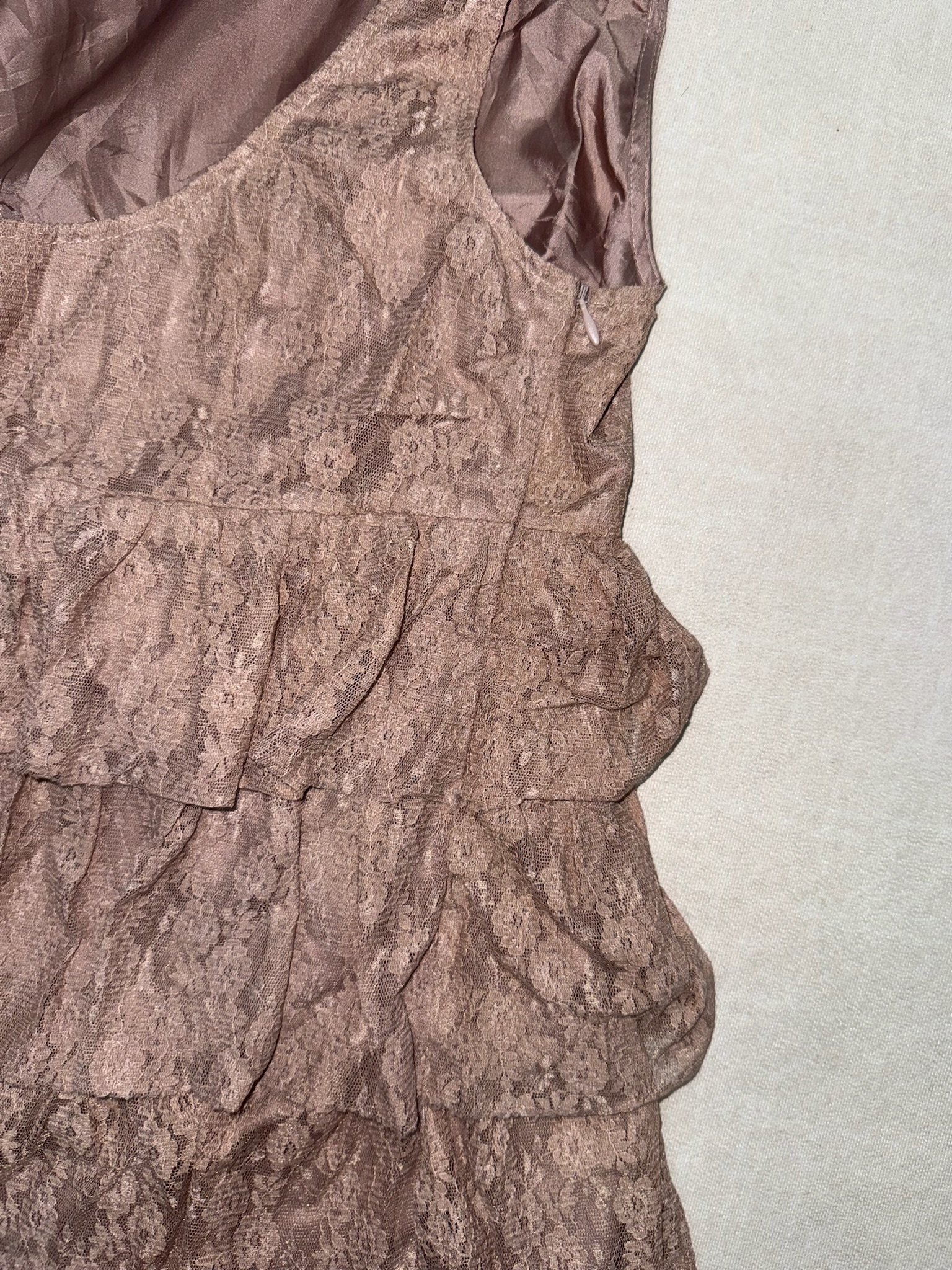 Pink Three-Layer Lace Outerwear