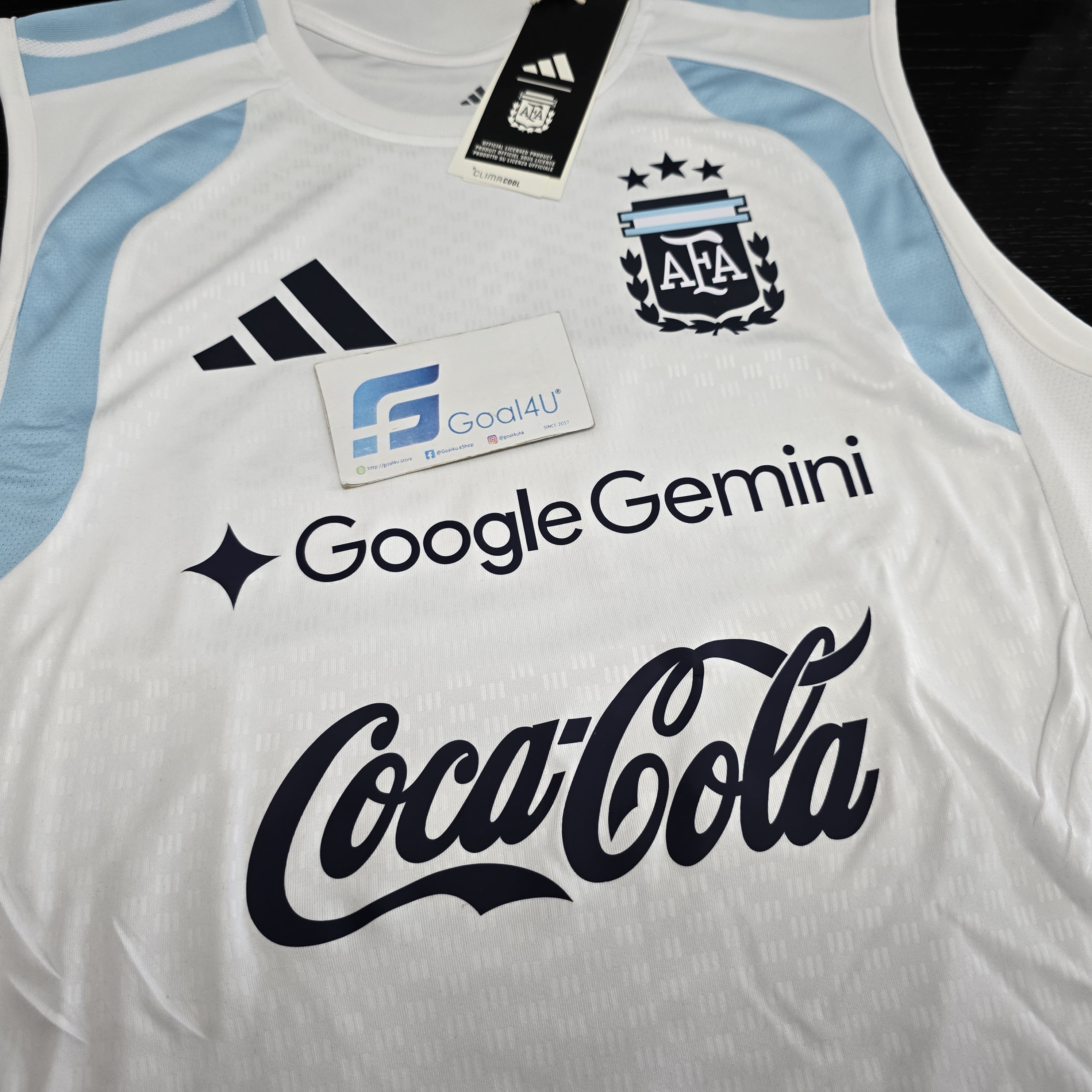 Adidas Argentina 阿根廷 2025-26 Tiro 白色訓練背心 JY7037