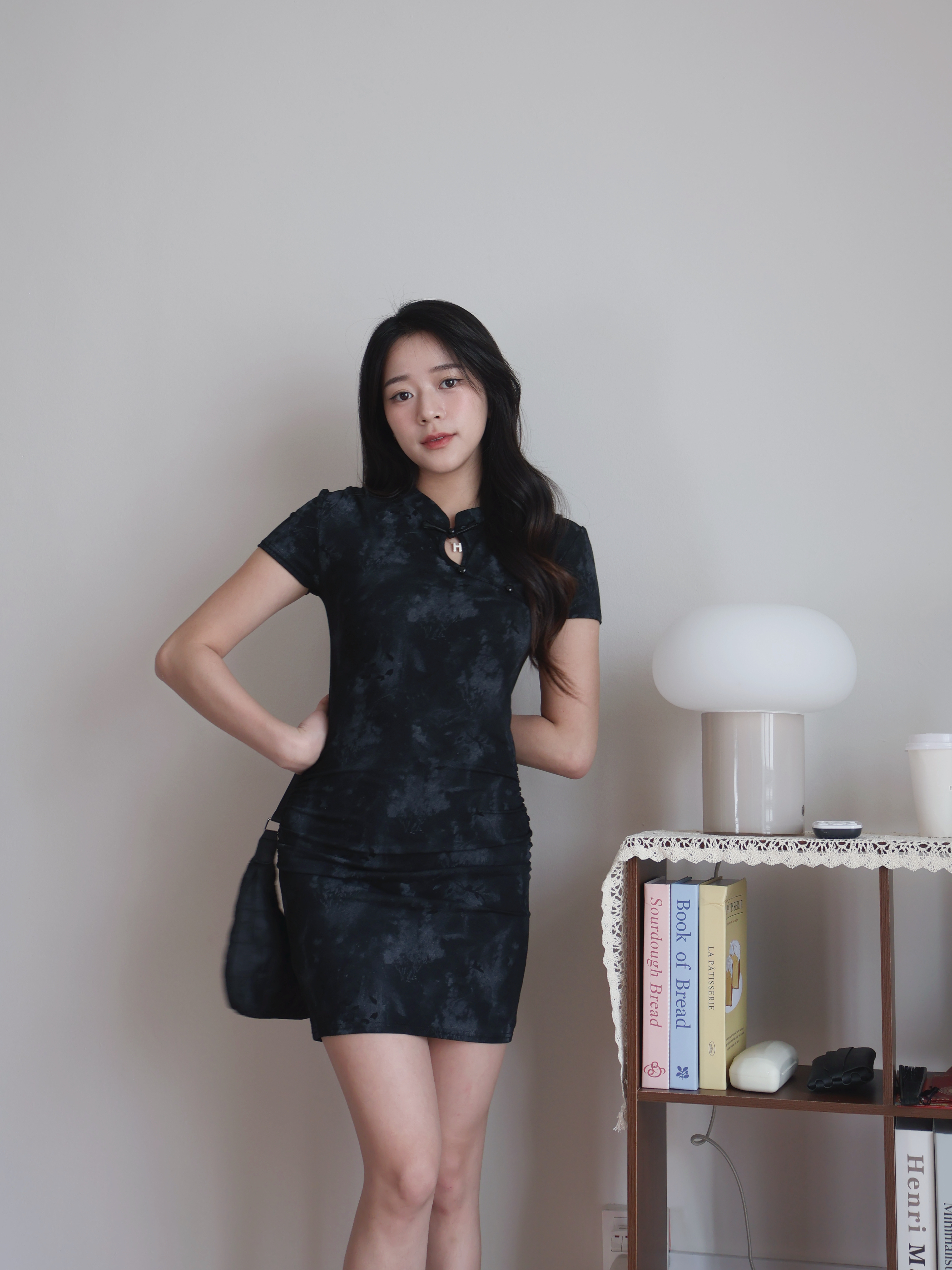 Aster Slim Dress | Black