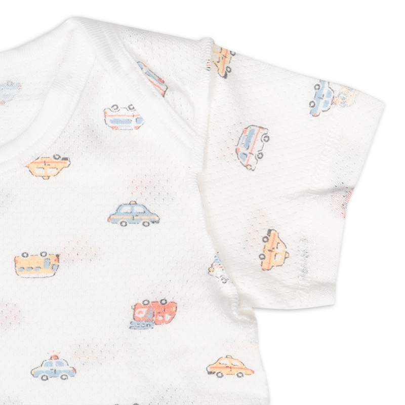 🇯🇵預訂 日本直送🇯🇵車車印花純棉網眼短袖包屁衣兩件套