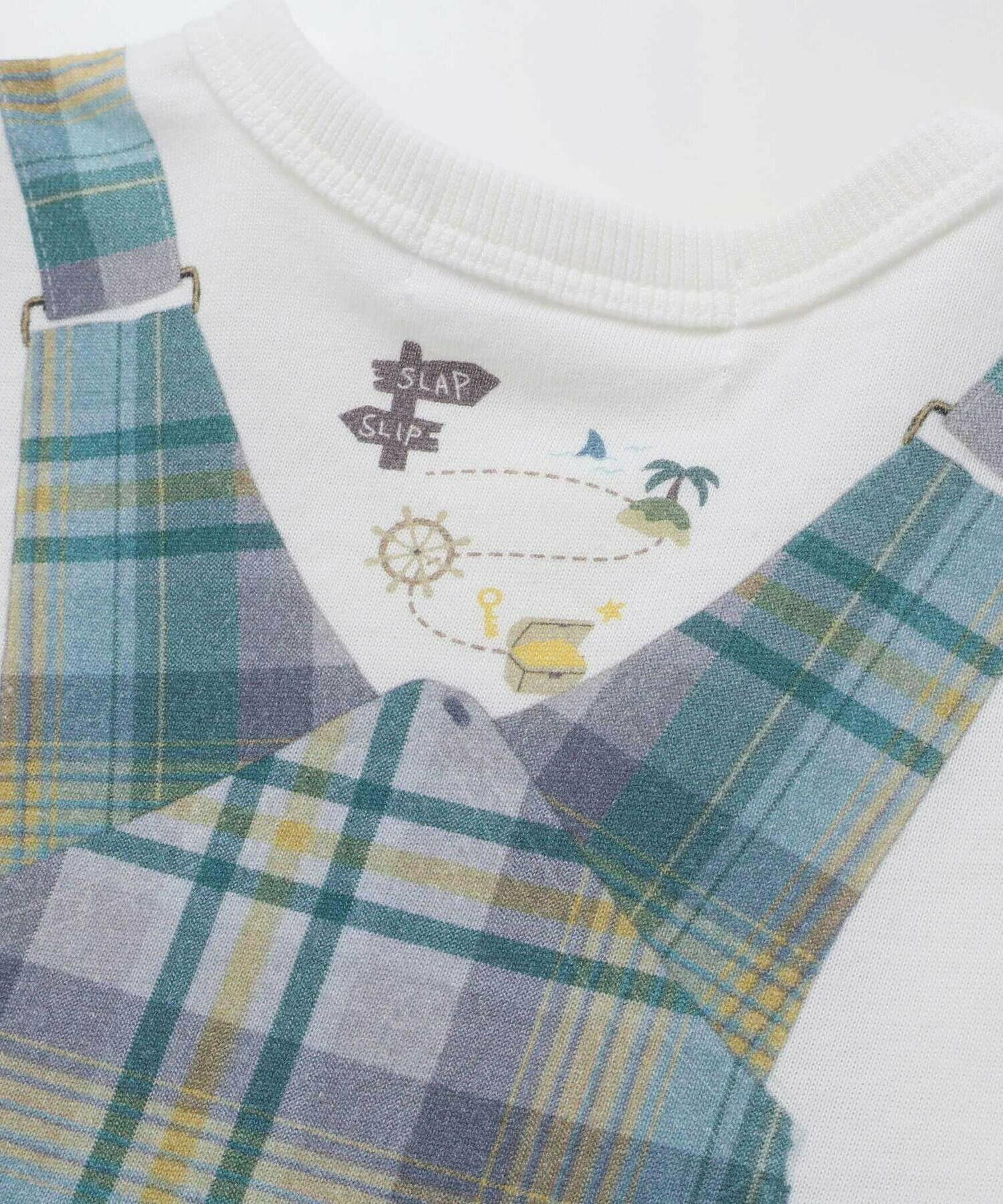 🇯🇵預訂 日本直送🇯🇵Slap Slip Baby兩色動物恐龍吊帶短袖連身服