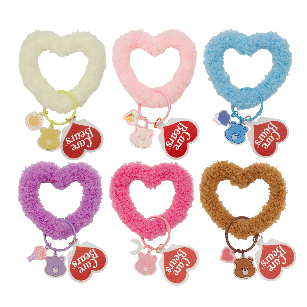 【台灣】CARE BEARS 愛心絨毛鑰匙圈