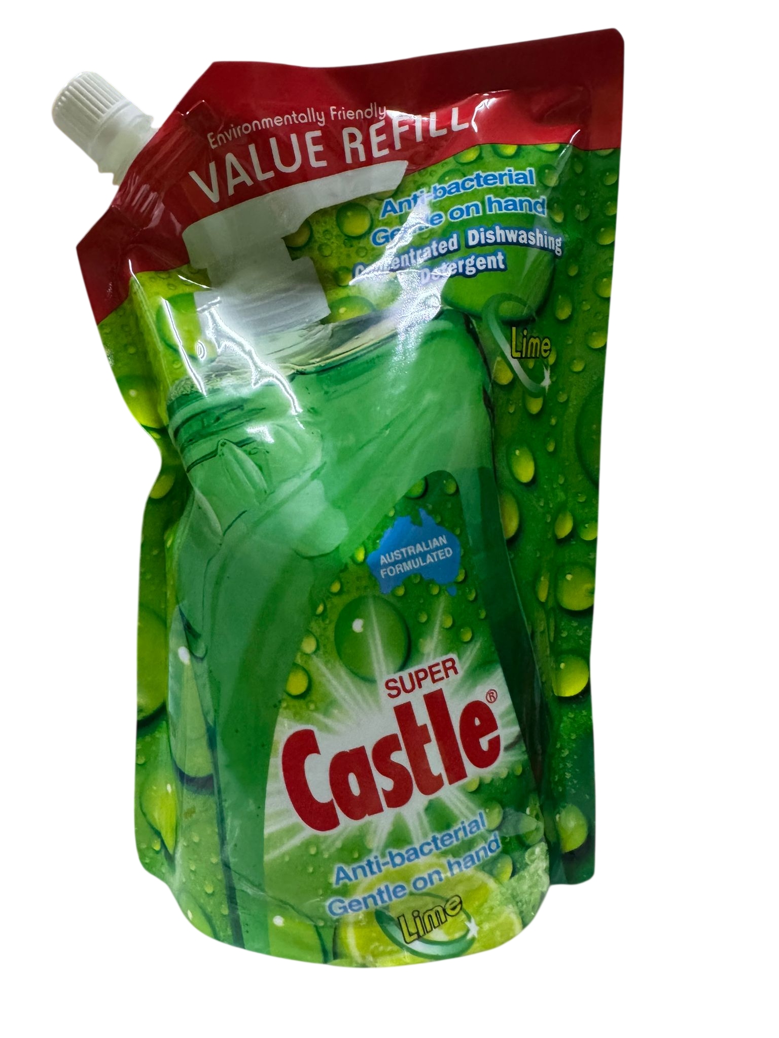 Castle亮麗 濃縮洗潔精青檸味900ML 補充裝
