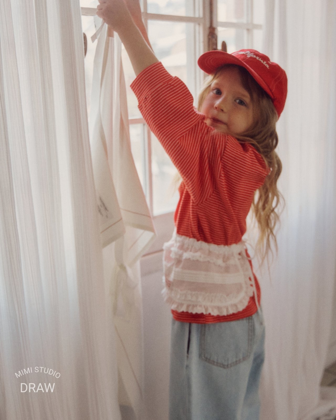 Bymimi | 薄款Stripe Tee(Red XL115-125/White L105-115)