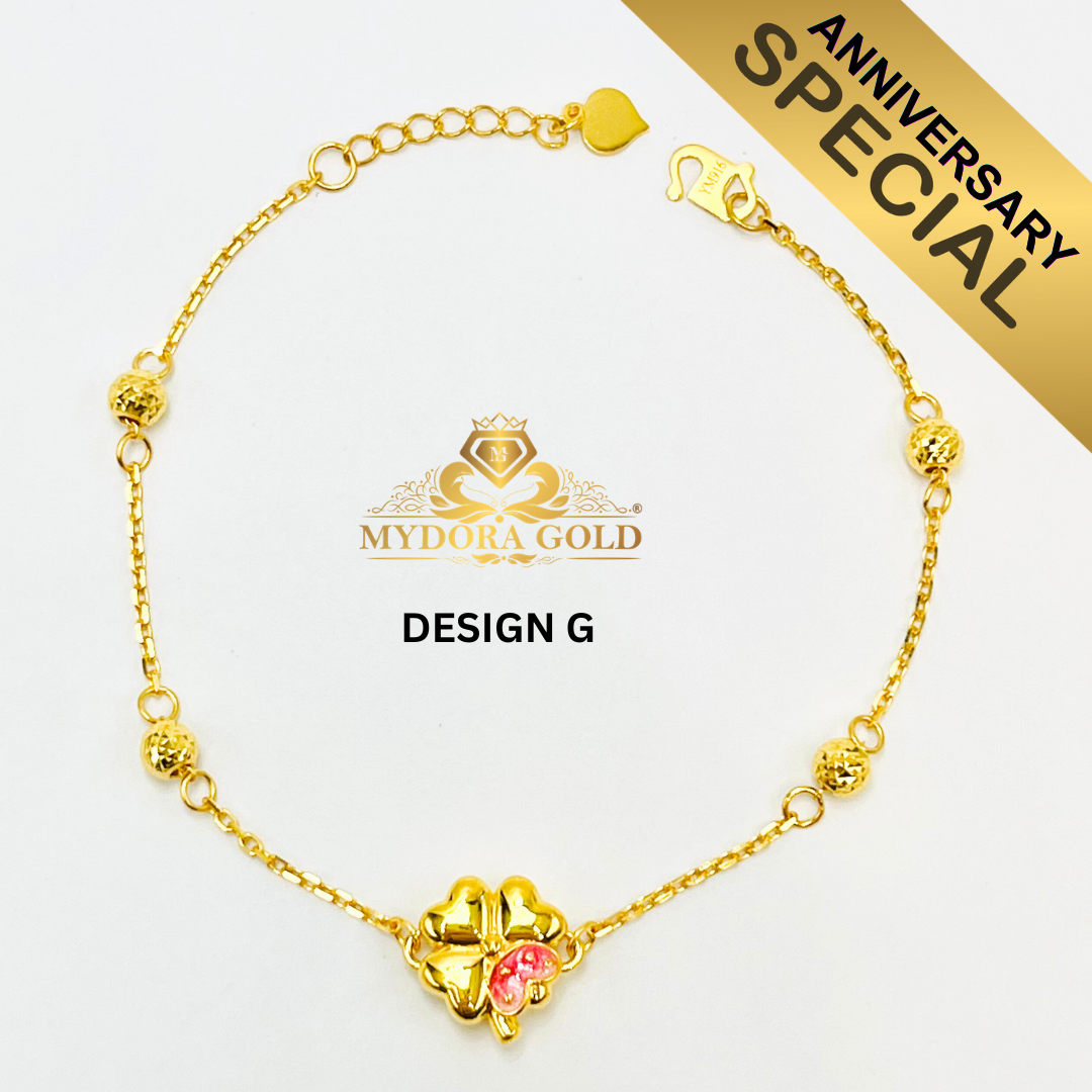 Anniversary Special: MYDORA Rantai Tangan Butterfly Series l EMAS 916/22K
