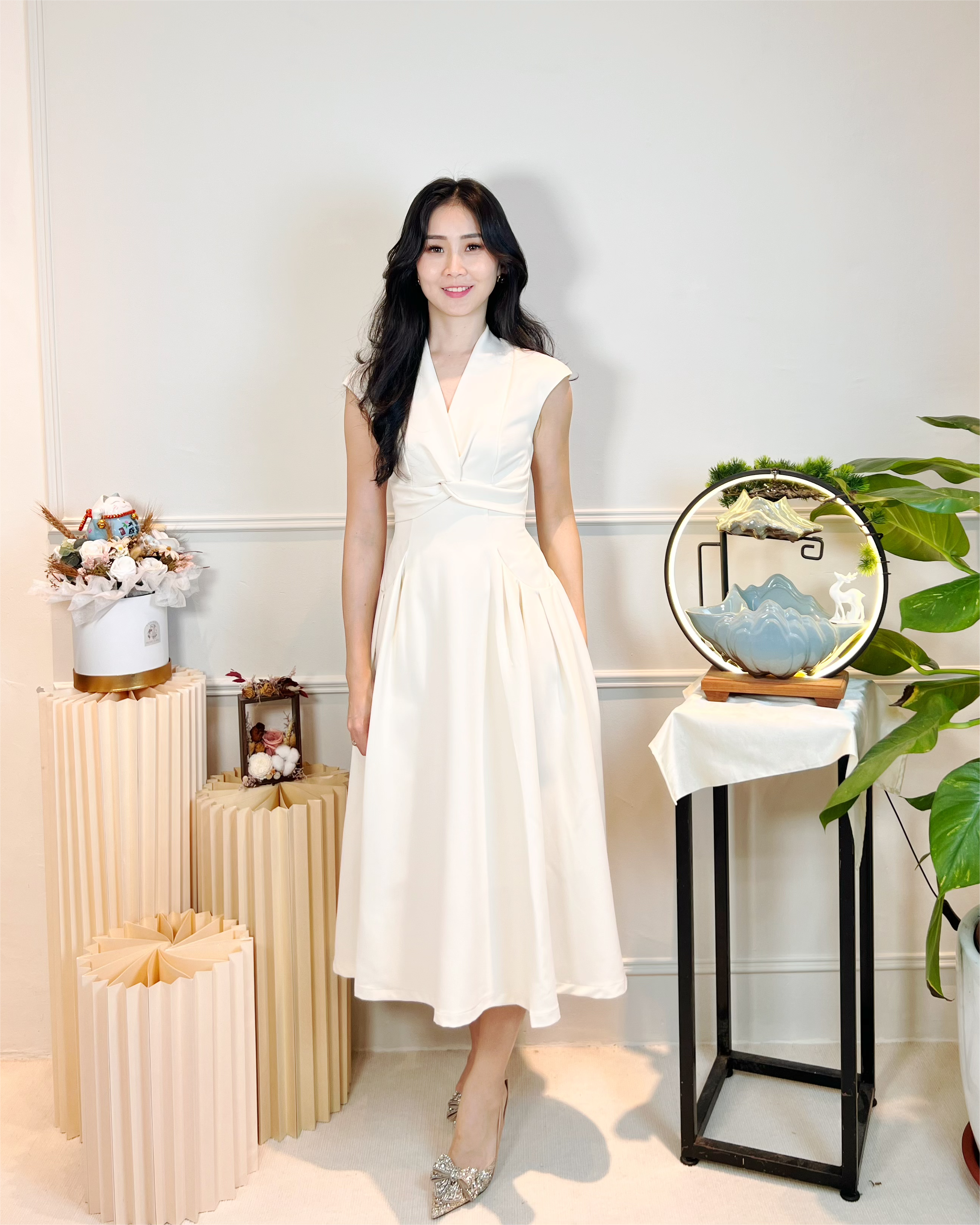 5092 Elena Grace Midi Dress