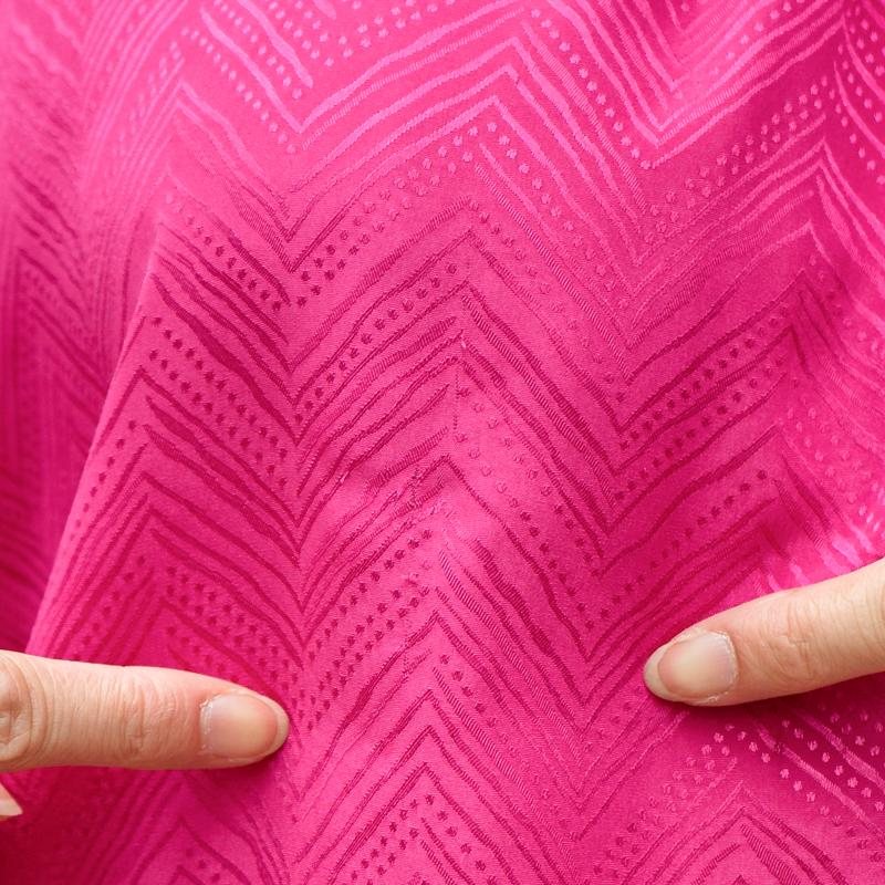 Vintage 1980s French Fuchsia Pink Asymmetric Collar Long Sleeve Blouse (MT1604-3)
