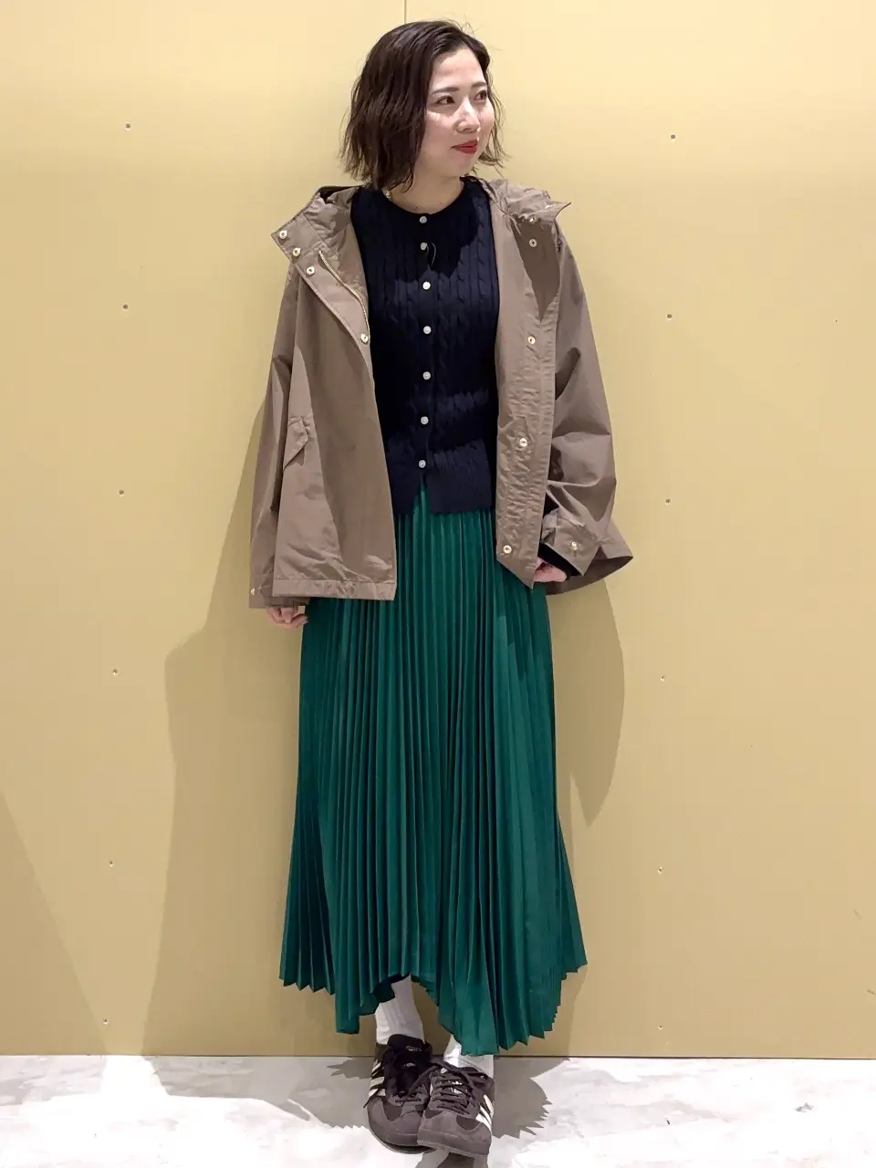 【✨️日本pre-order羅紋短版針織外套✨️】【共4色】海軍藍、綠色、紅色、藍色