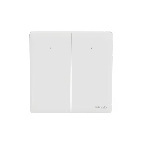 施耐德 Unica X 皎月白 2位雙控 帶指示燈 開關掣
