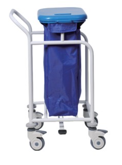 AD-W001 Single Barrel Hamper Stand (with cover) 單桶有蓋污衣車 (For inquiry only 此產品需報價)