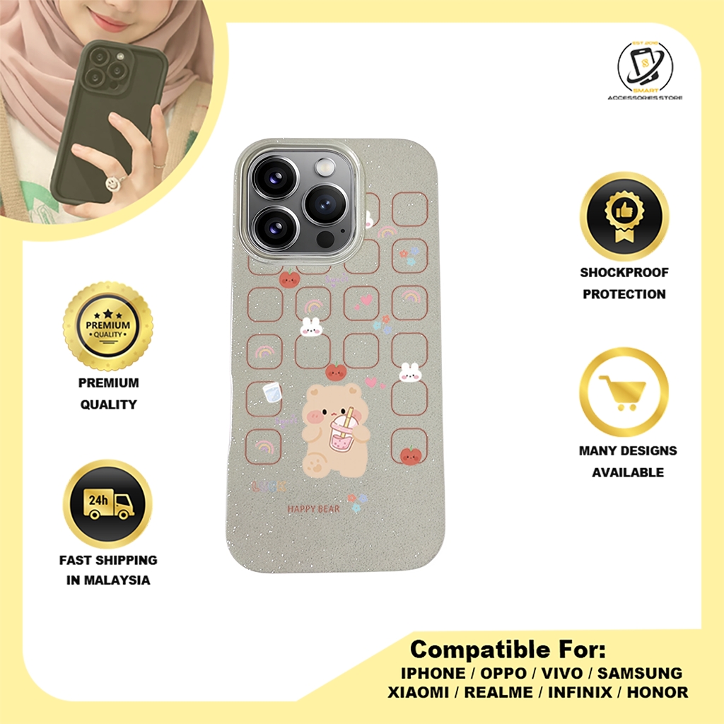 BLING CASE PHONE FOR IPHONE - DESIGN BEAR F