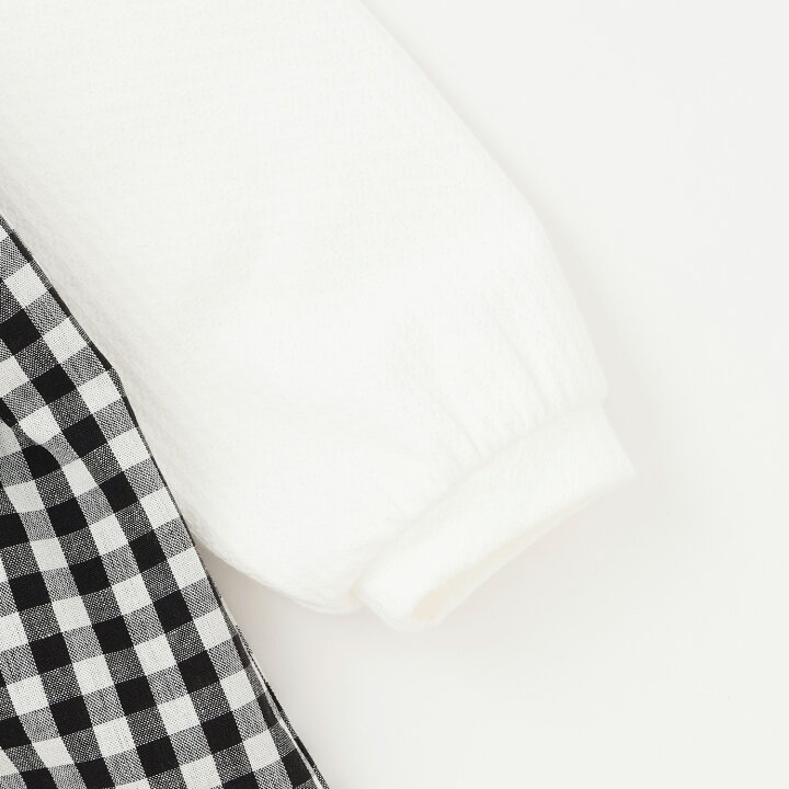 🇯🇵預訂 日本直送🇯🇵 Petit Main x Chiikawa系列兩色人物刺繡貼花拼接翻領長袖連身裙