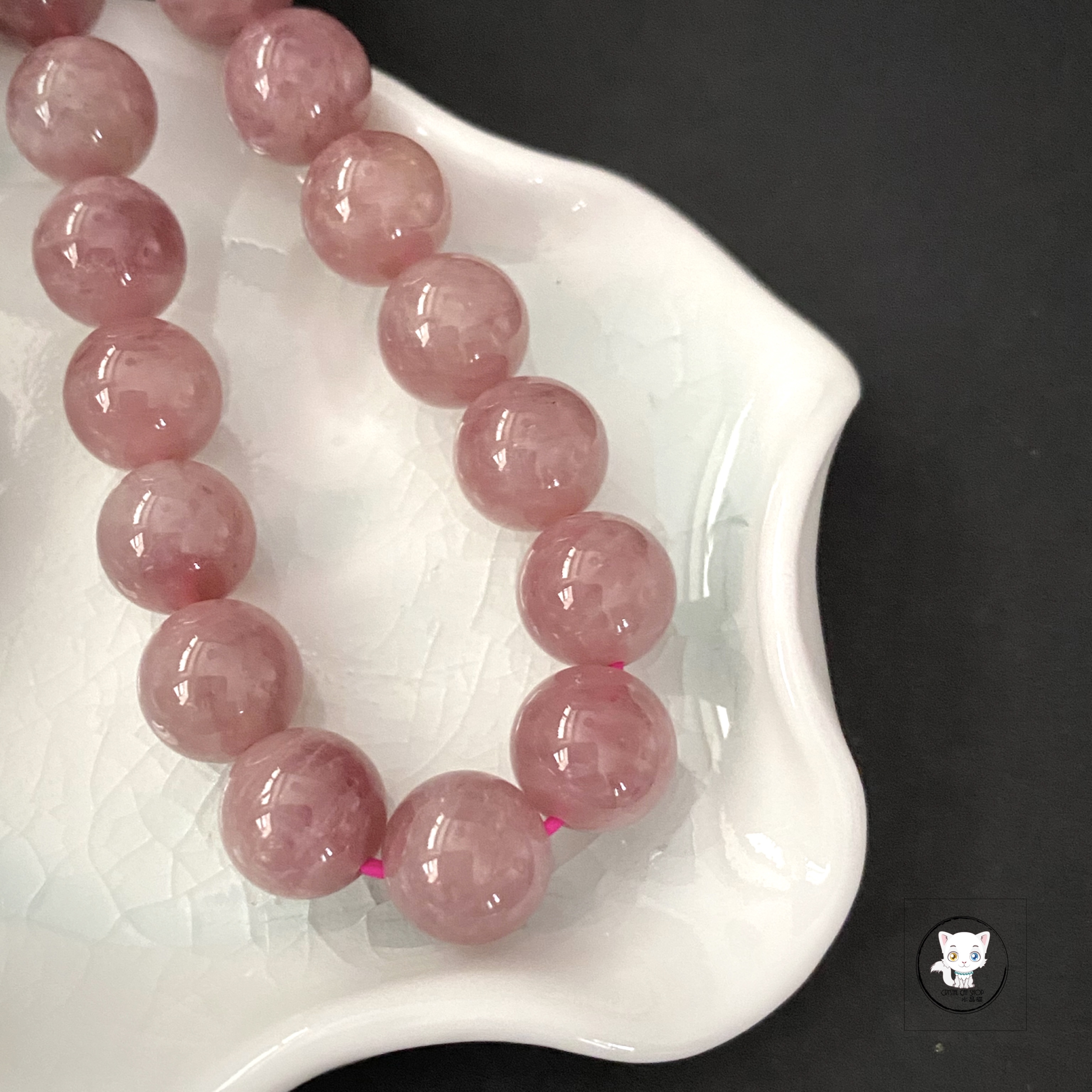 天然紫馬粉晶手鏈 10.5mm