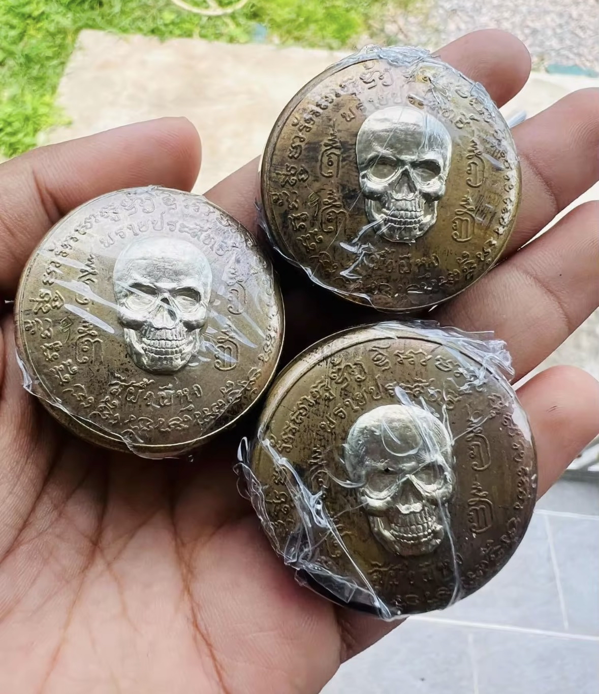 三師派格攝三次法會開光 泰南名師 :龍婆巴素 曼谷名師:阿贊添 瓦考奧白衣 阿贊念兌 Ajahn Naen Doi