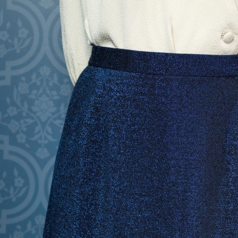 Vintage Midnight Glamour Glittering Skirt -Waist 27-29"(FK075)